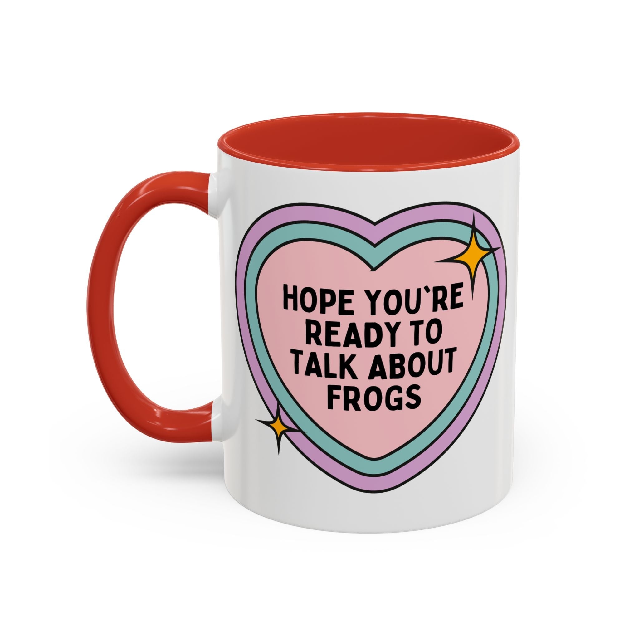 Hope You're Ready to Talk About Frogs Coffee Mug: Cute Frog Lover Tee Gift for Herpetologist, Frog Biologist, Gift for Friend Who Loves Amphibians, Silly Zoology Professor Mug - Opal and June
