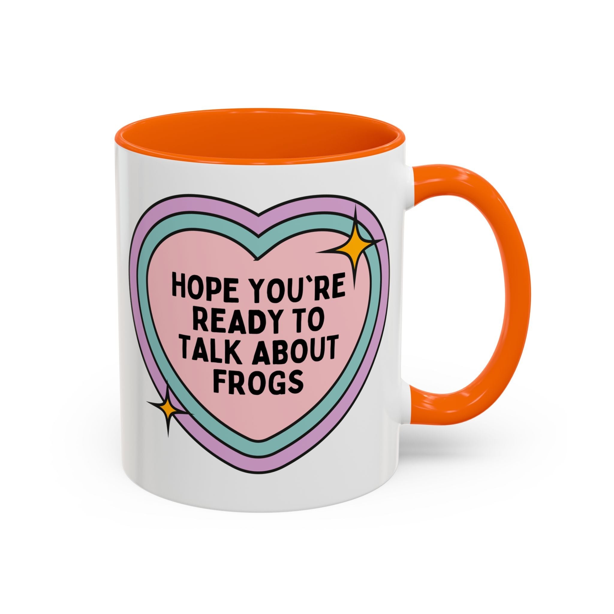 Hope You're Ready to Talk About Frogs Coffee Mug: Cute Frog Lover Tee Gift for Herpetologist, Frog Biologist, Gift for Friend Who Loves Amphibians, Silly Zoology Professor Mug - Opal and June