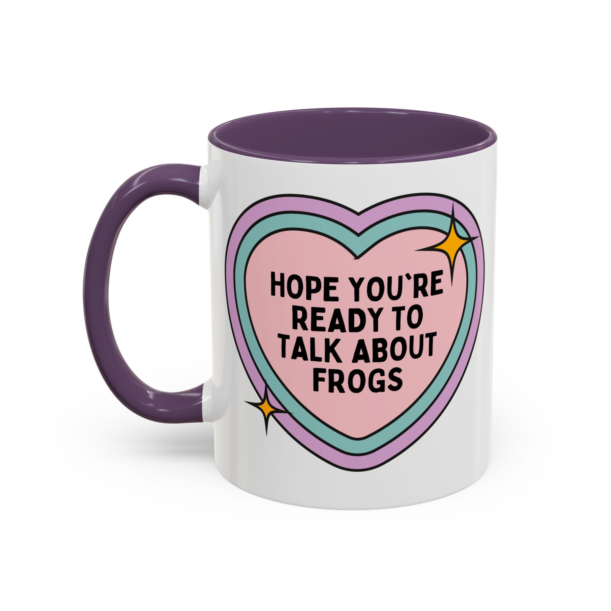 Hope You're Ready to Talk About Frogs Coffee Mug: Cute Frog Lover Tee Gift for Herpetologist, Frog Biologist, Gift for Friend Who Loves Amphibians, Silly Zoology Professor Mug - Opal and June