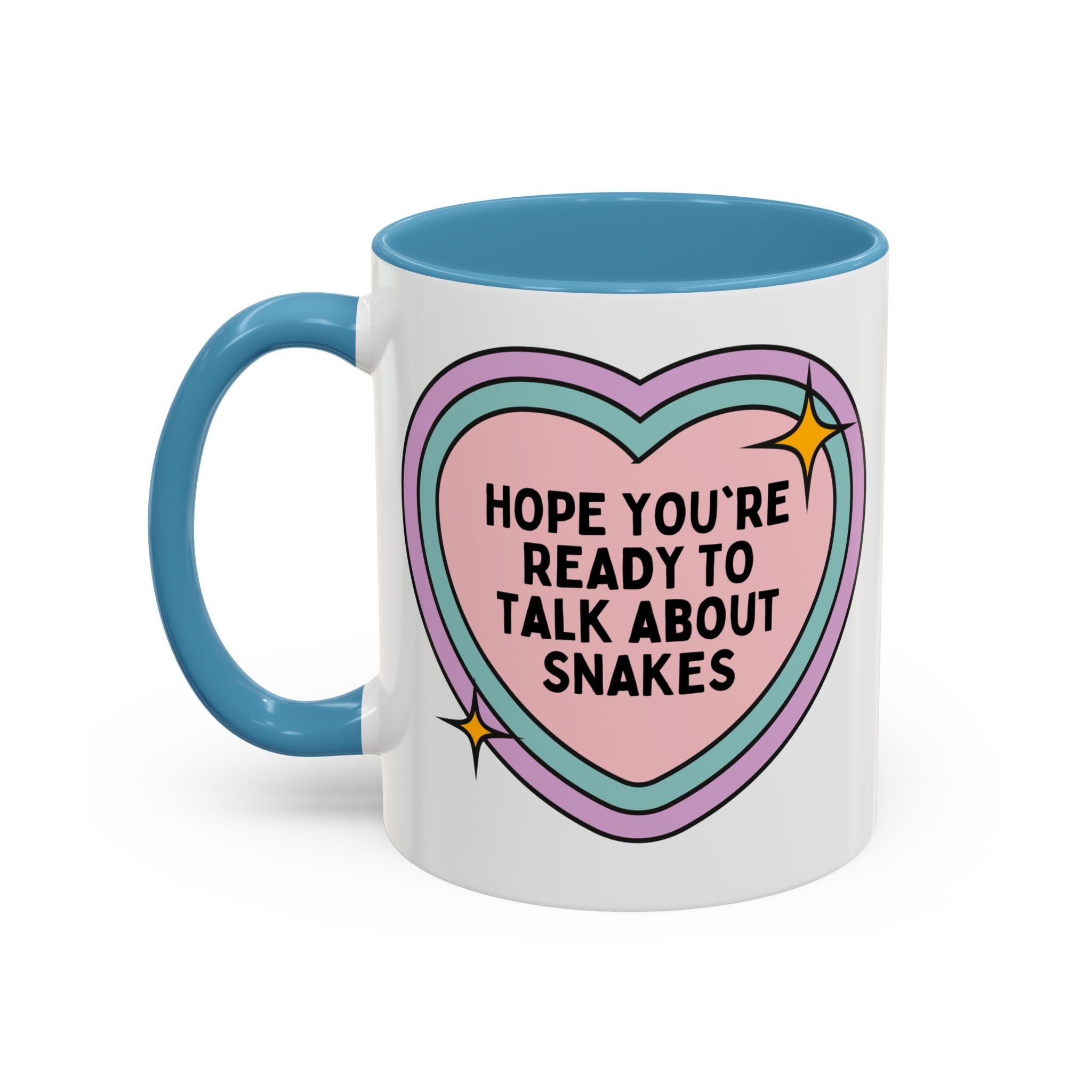Hope You're Ready to Talk About Snakes Coffee Mug: Funny Snake Lover Gift, Herpetologist Science Teacher Gift, Reptile Zoologist Mug for Animal Lover, Middle School Science Teacher - Opal and June