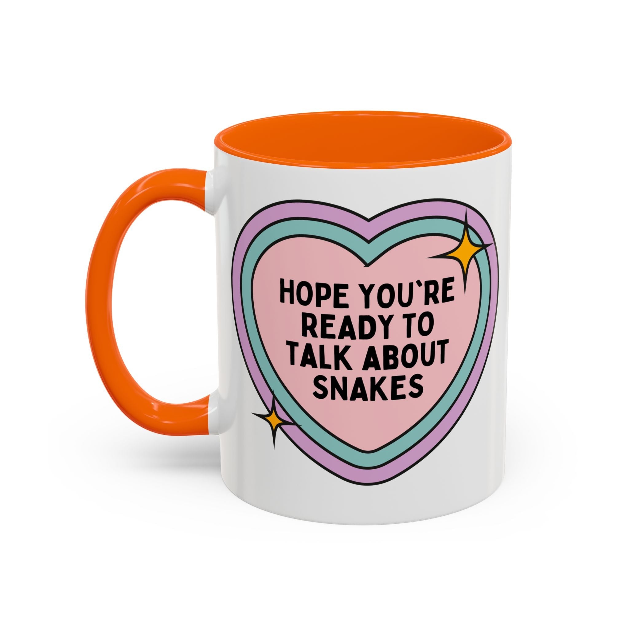 Hope You're Ready to Talk About Snakes Coffee Mug: Funny Snake Lover Gift, Herpetologist Science Teacher Gift, Reptile Zoologist Mug for Animal Lover, Middle School Science Teacher - Opal and June