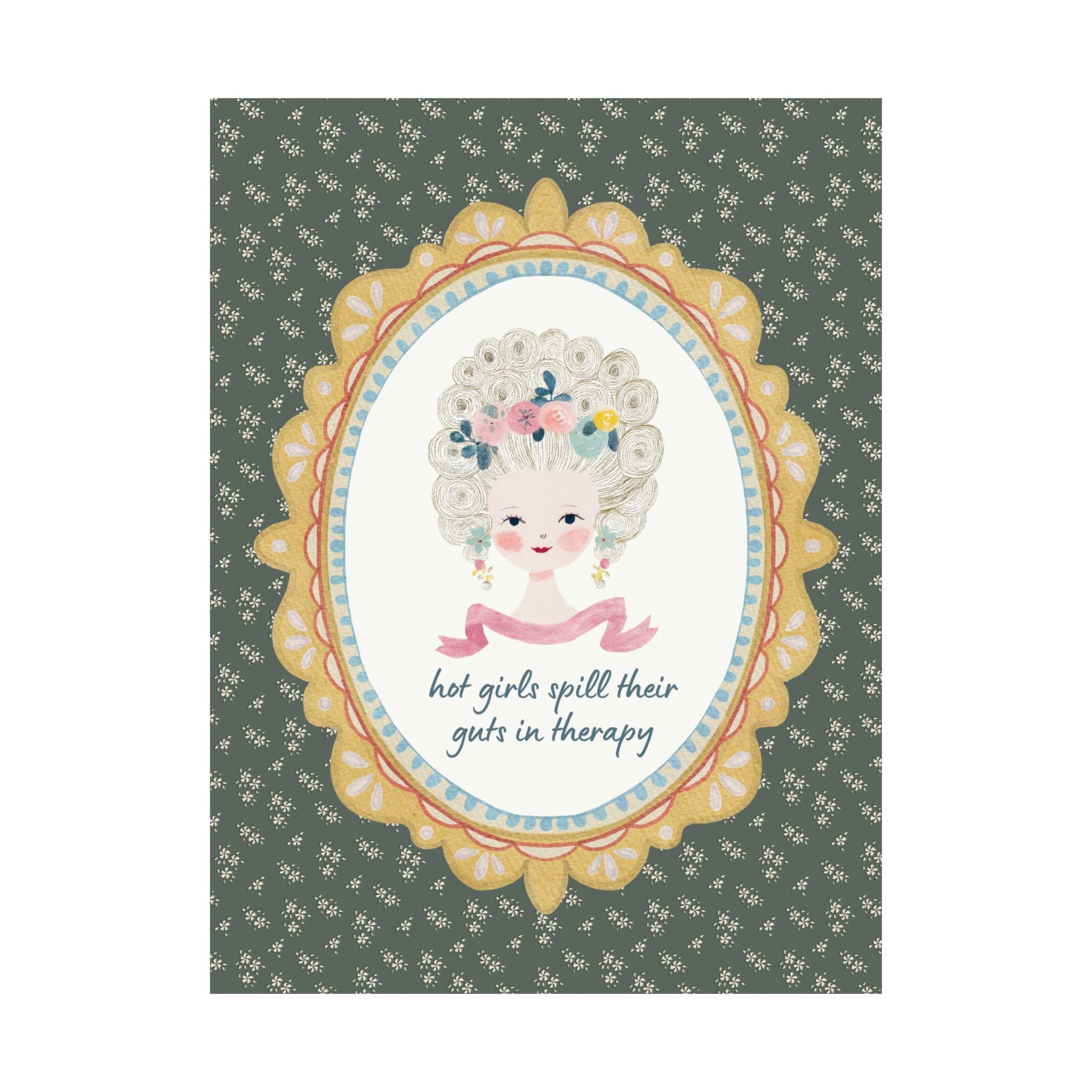 Hot Girls Spill Their Guts in Therapy Print - Opal and June
