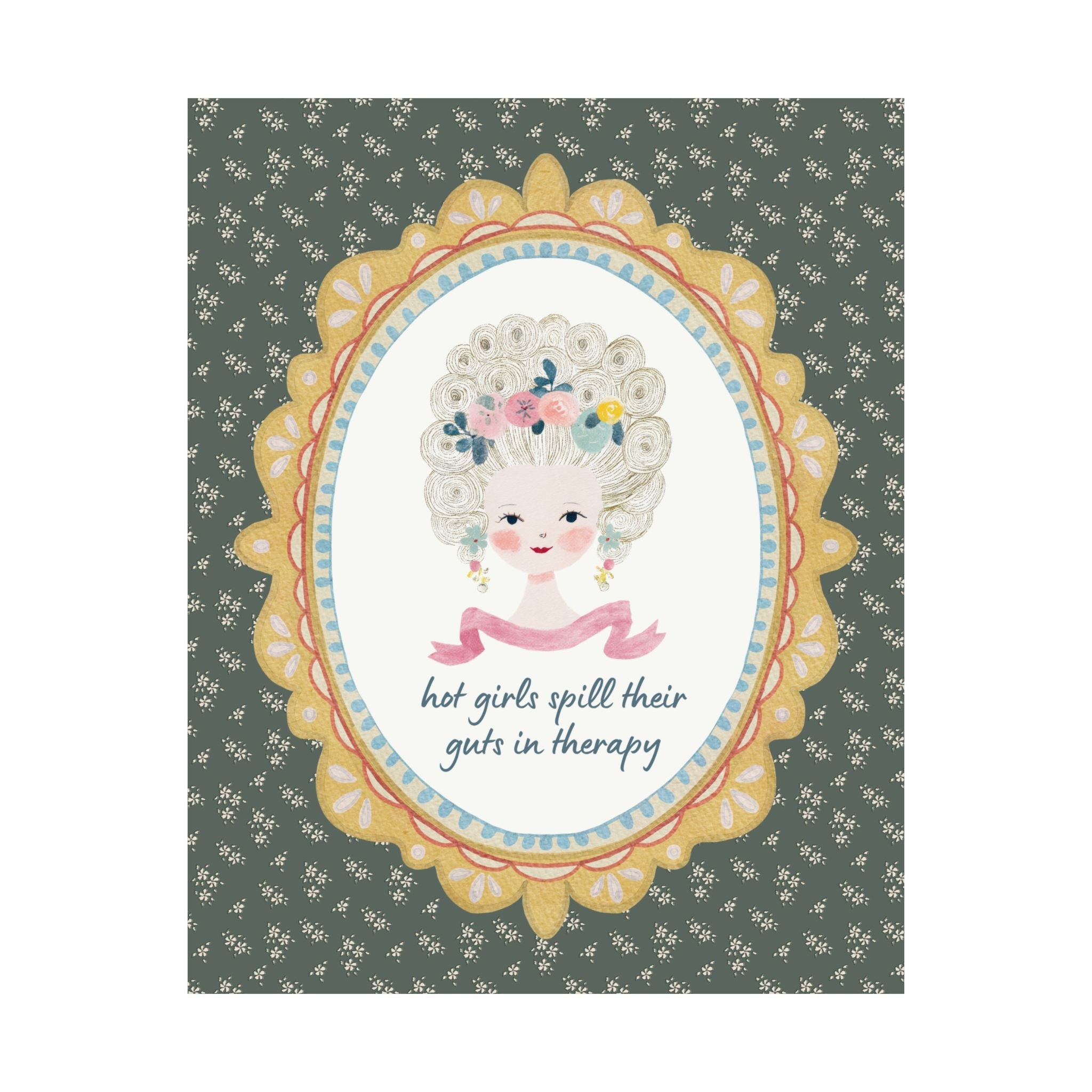 Hot Girls Spill Their Guts in Therapy Print - Opal and June