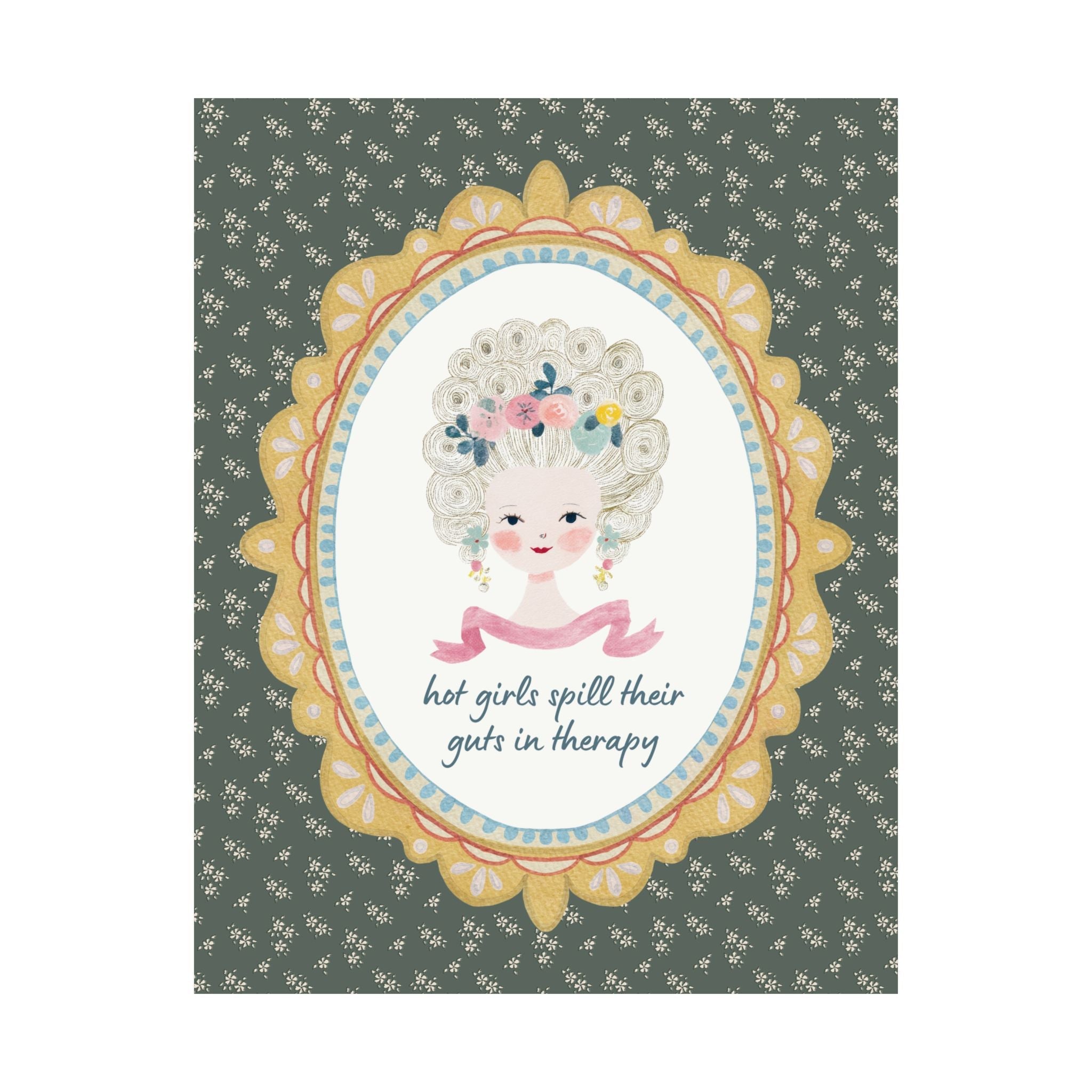 Hot Girls Spill Their Guts in Therapy Print - Opal and June
