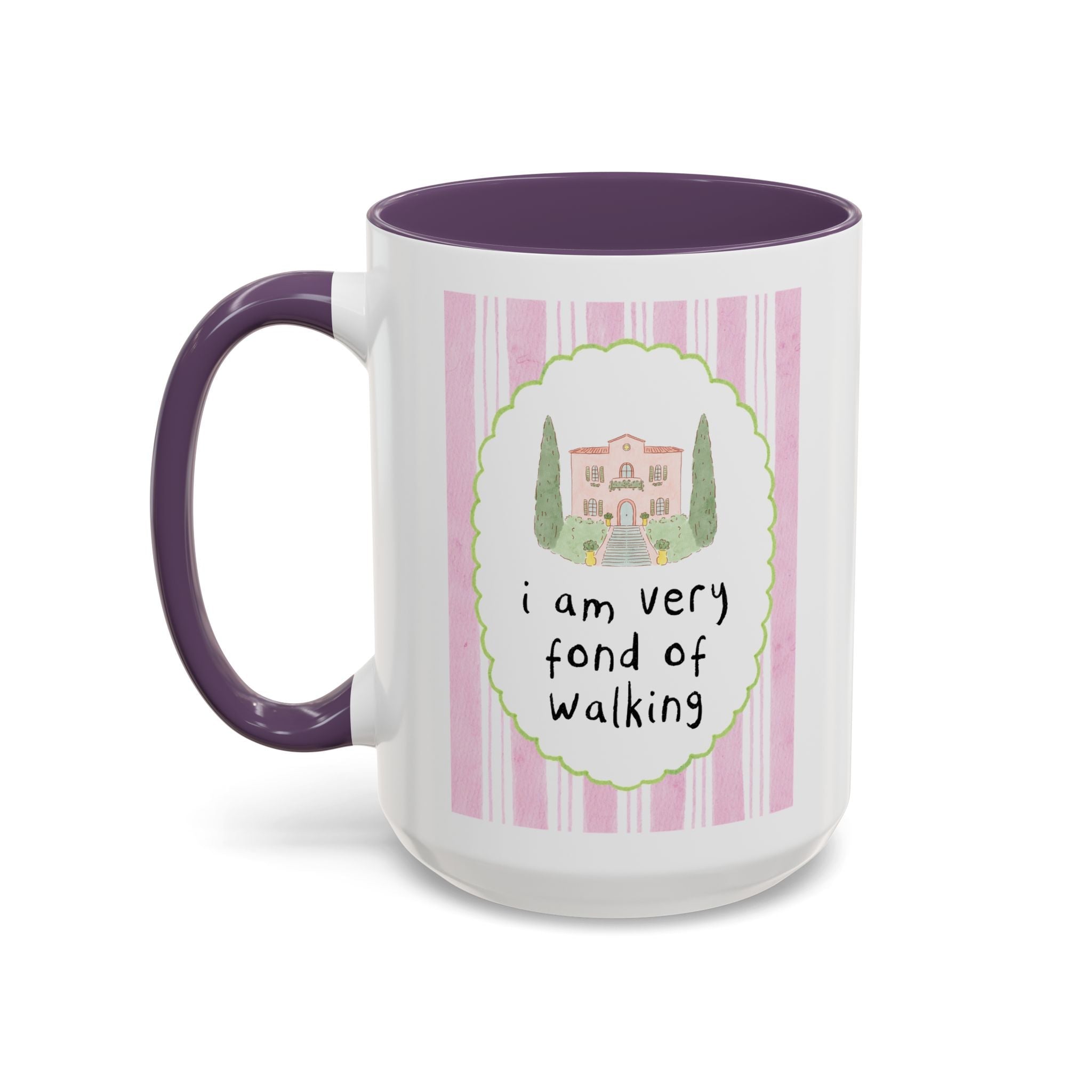 I am Very Fond of Walking Jane Austen Mug - Opal and June