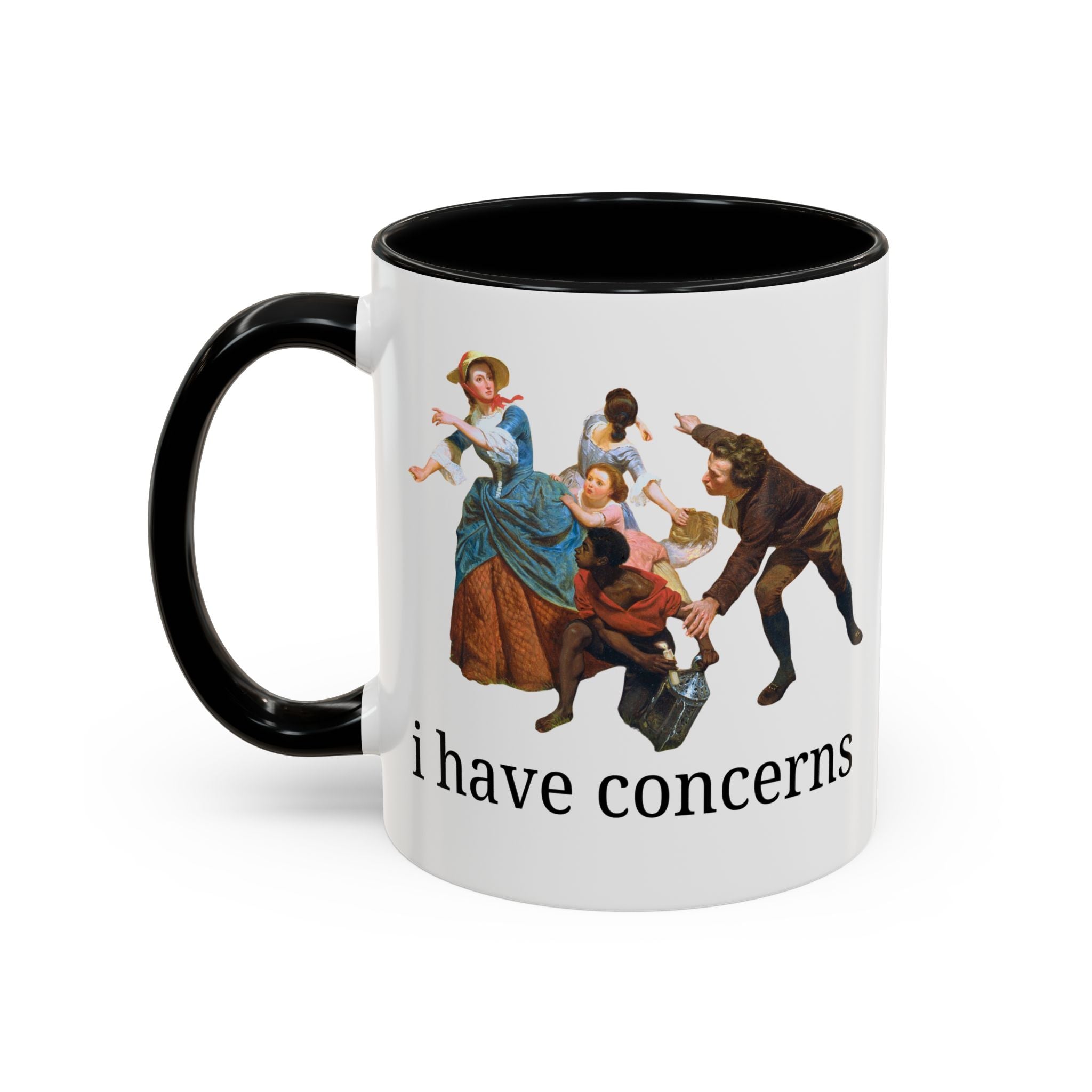 I Have Concerns Art History Coffee Mug: Mrs. Schuyler Burning Her Wheat Fields - Opal and June