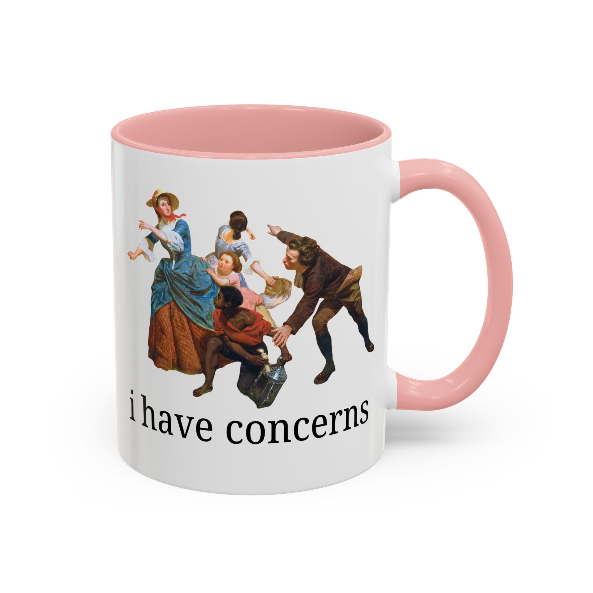 I Have Concerns Art History Coffee Mug: Mrs. Schuyler Burning Her Wheat Fields - Opal and June