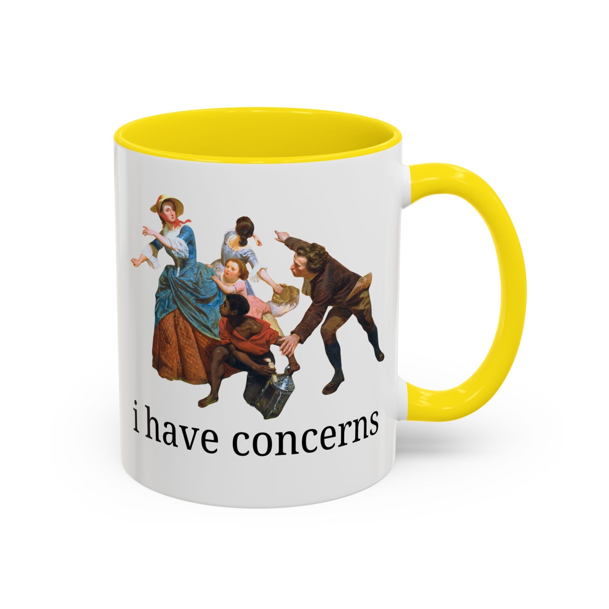 I Have Concerns Art History Coffee Mug: Mrs. Schuyler Burning Her Wheat Fields - Opal and June