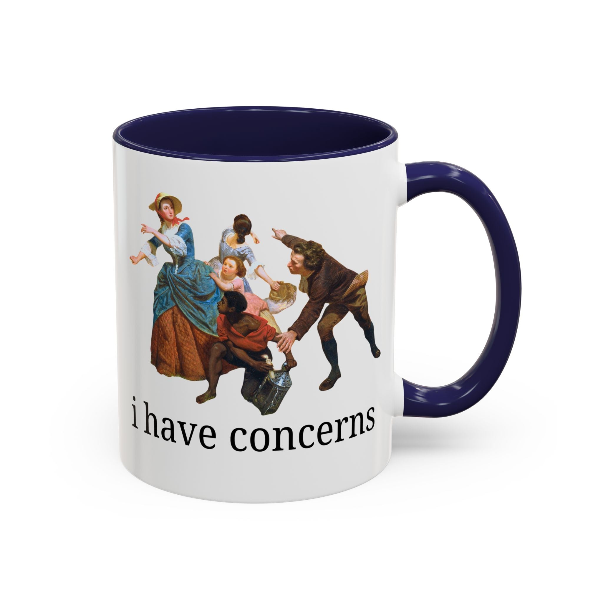 I Have Concerns Art History Coffee Mug: Mrs. Schuyler Burning Her Wheat Fields - Opal and June