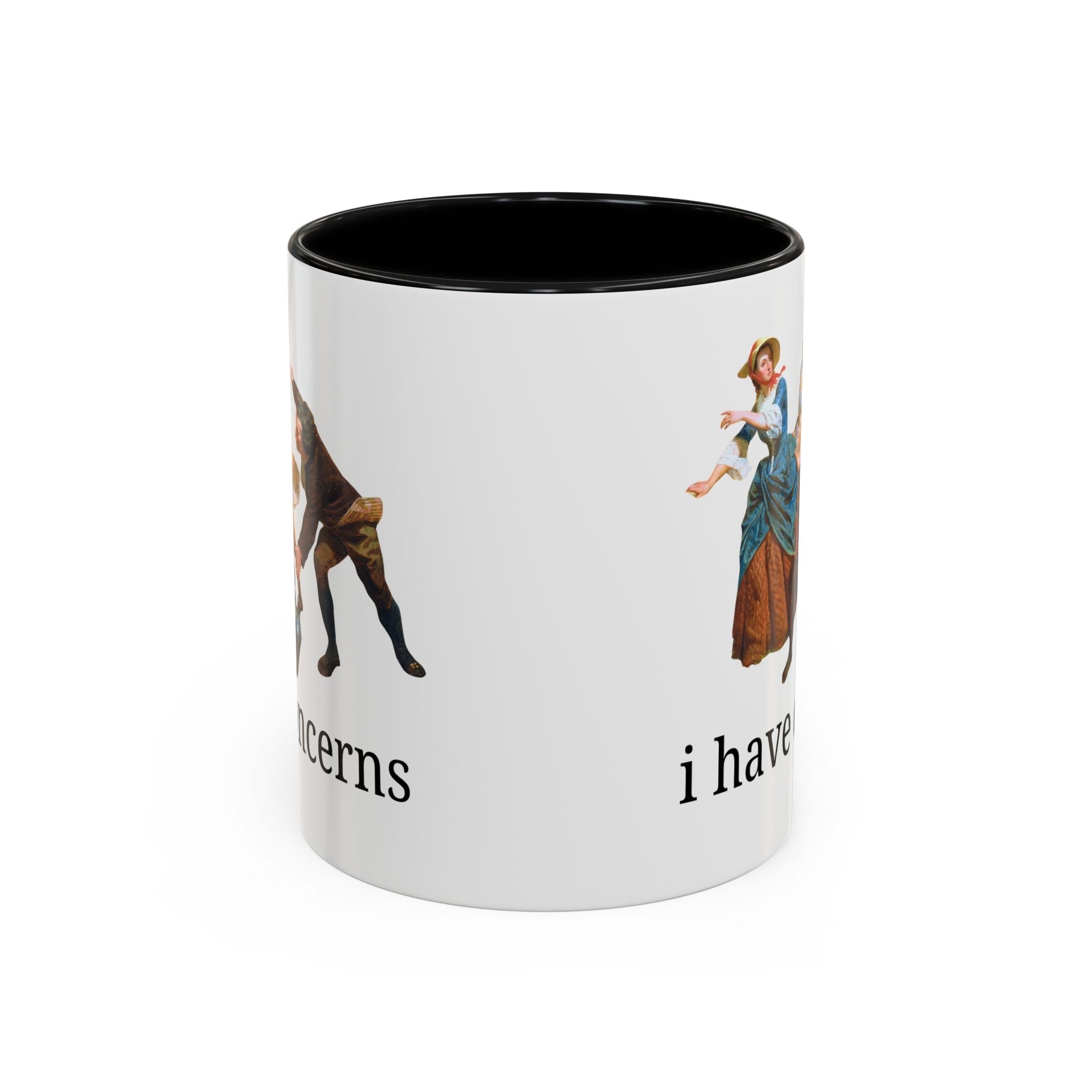 I Have Concerns Art History Coffee Mug: Mrs. Schuyler Burning Her Wheat Fields - Opal and June