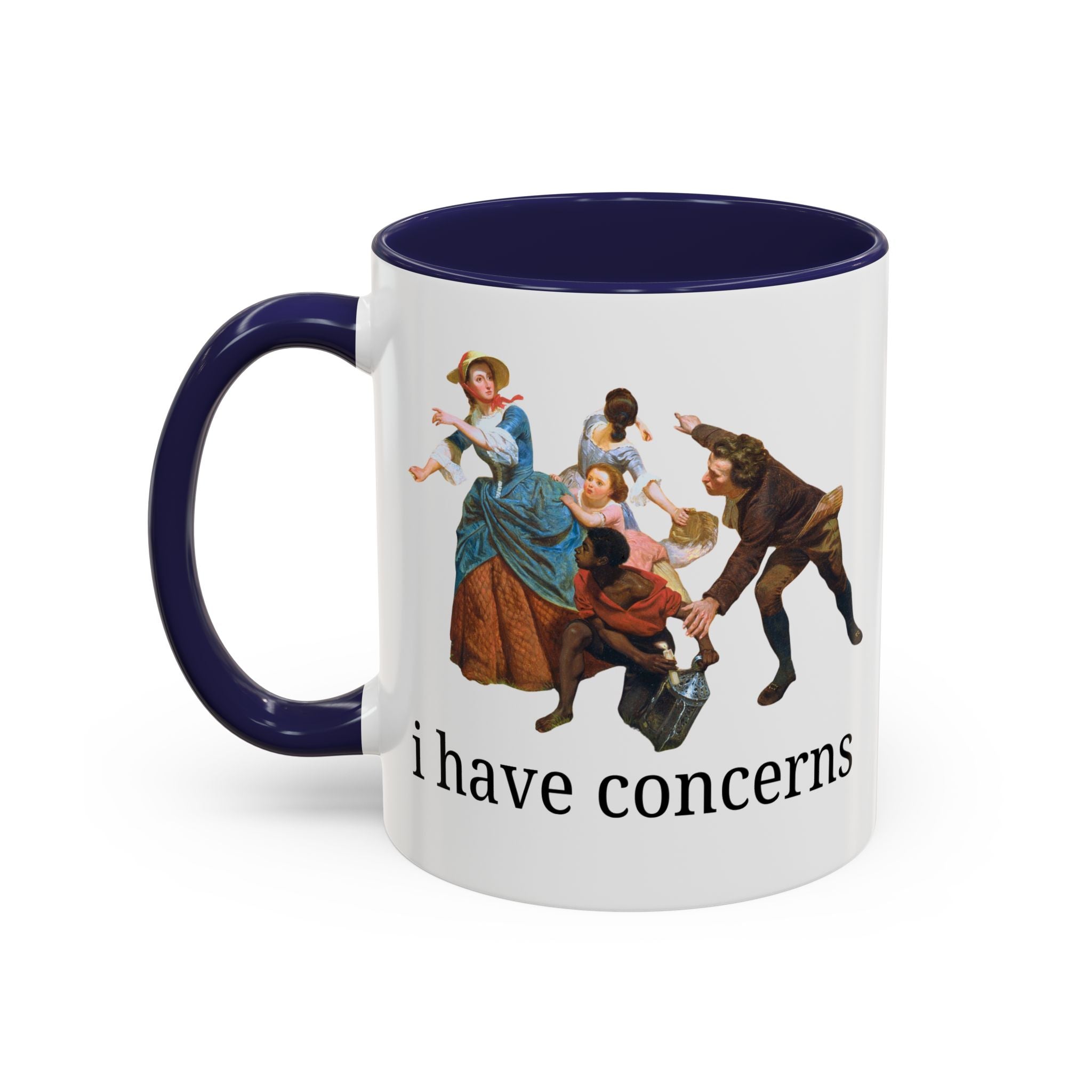 I Have Concerns Art History Coffee Mug: Mrs. Schuyler Burning Her Wheat Fields - Opal and June