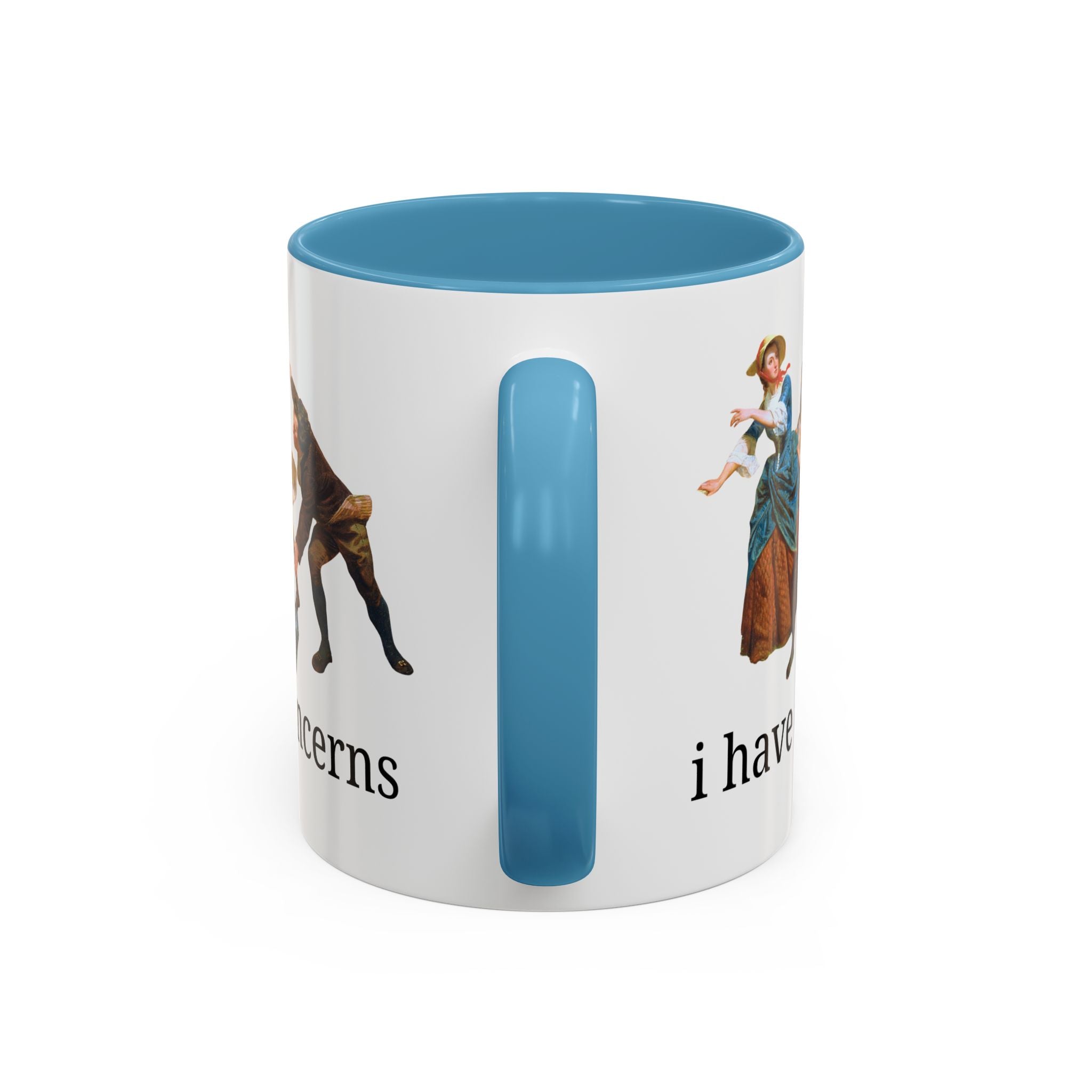 I Have Concerns Art History Coffee Mug: Mrs. Schuyler Burning Her Wheat Fields - Opal and June