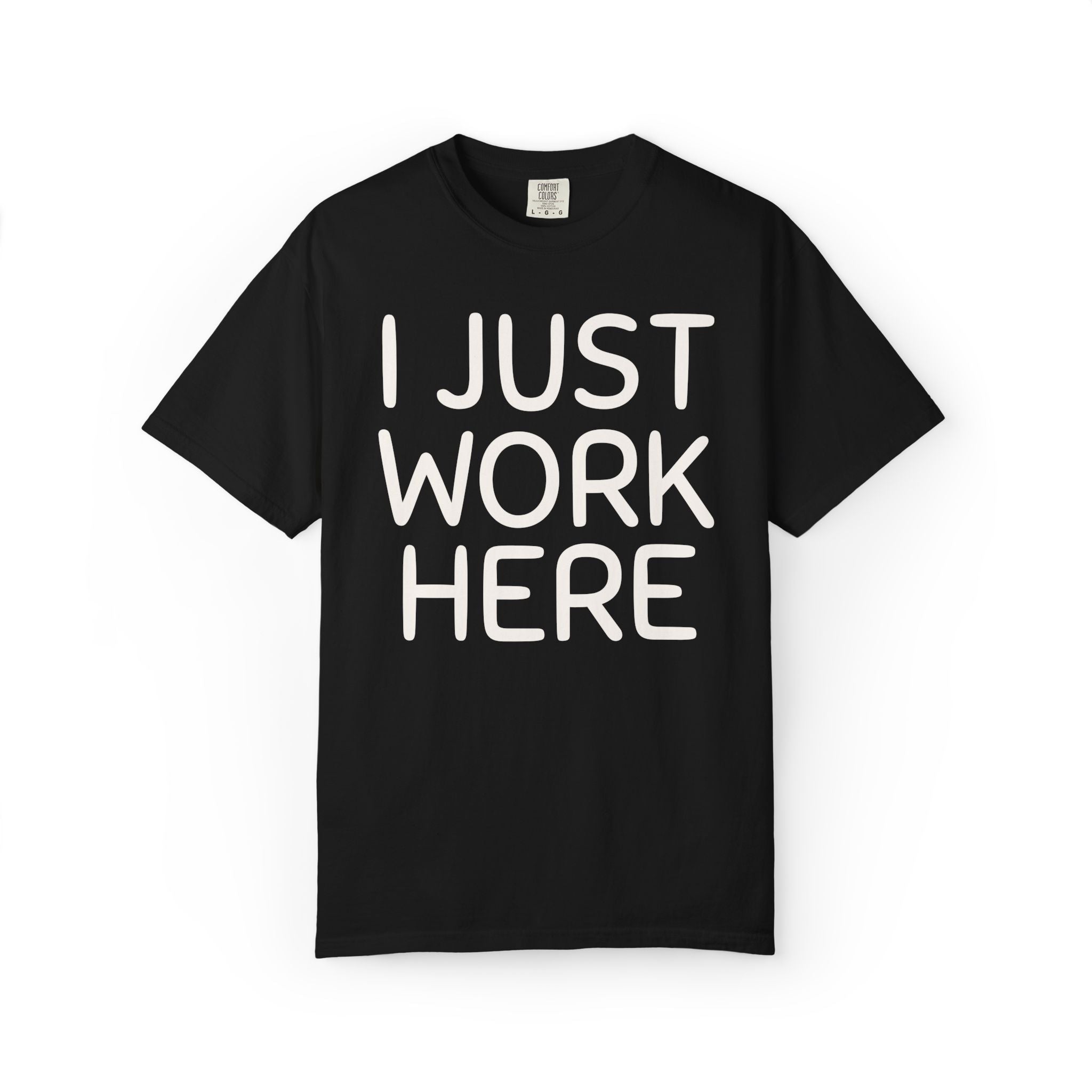 I Just Work Here Booth Husband Tee Shirt - Opal and June