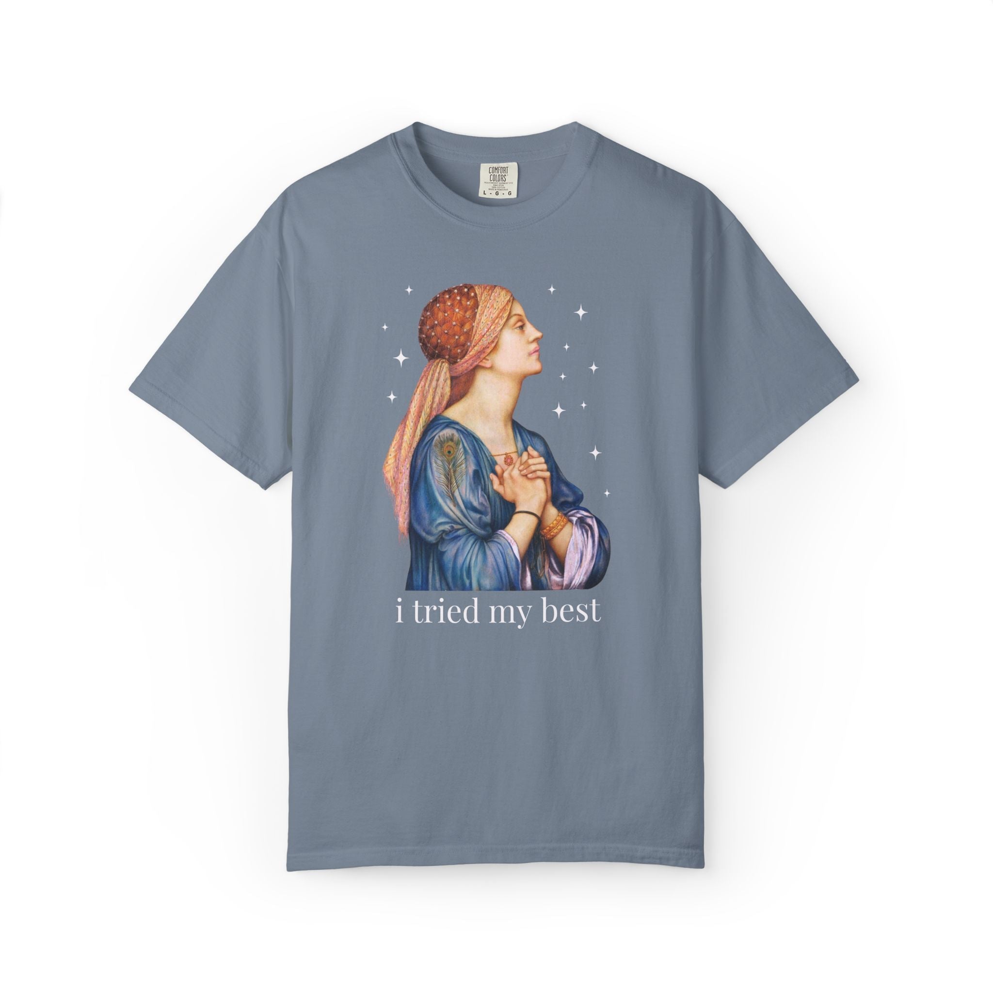 I Tried My Best: Funny Art History T-Shirt for Art Historian or Museum Lover, Funny New Mama or College Student Famous Painting Tee - Opal and June