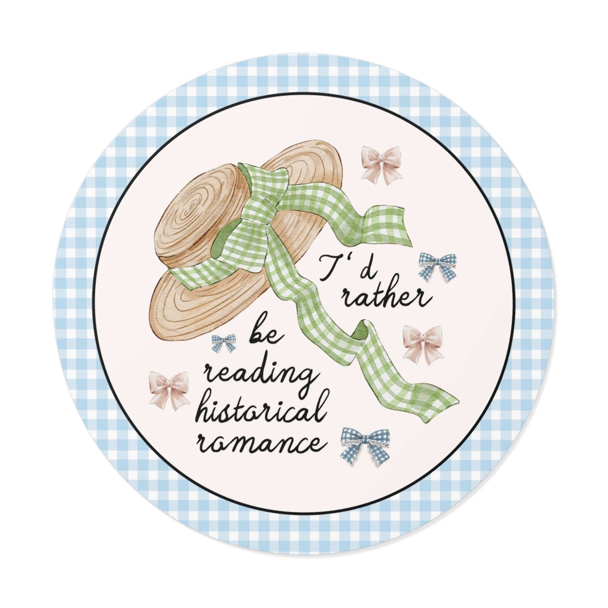 I'd Rather Be Reading Historical Romance Book Lover Sticker - Opal and June