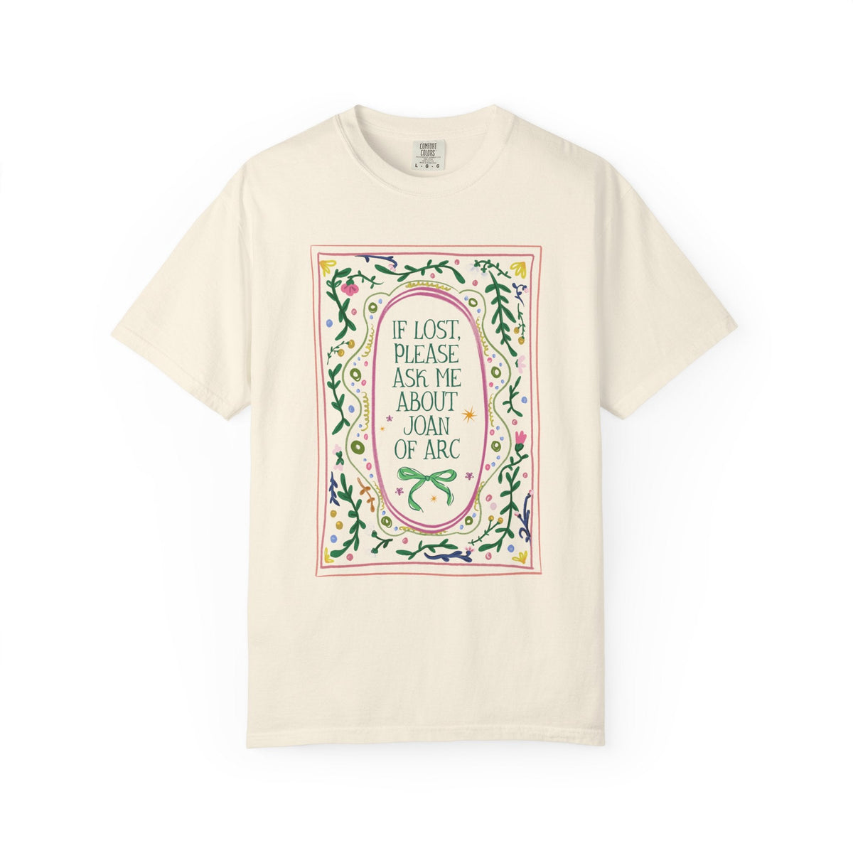 If Lost Please Ask Me About Joan of Arc Tee Shirt: Women's French History Buff T-Shirt, 100 Years War European History Teacher Tee - Opal and June