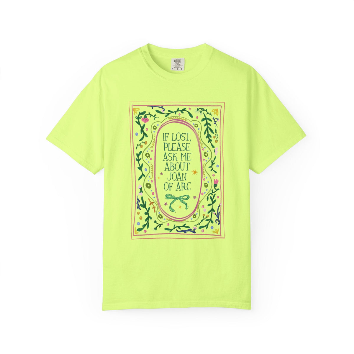 If Lost Please Ask Me About Joan of Arc Tee Shirt: Women's French History Buff T-Shirt, 100 Years War European History Teacher Tee - Opal and June