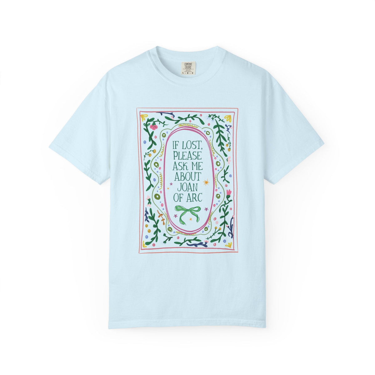 If Lost Please Ask Me About Joan of Arc Tee Shirt: Women's French History Buff T-Shirt, 100 Years War European History Teacher Tee - Opal and June