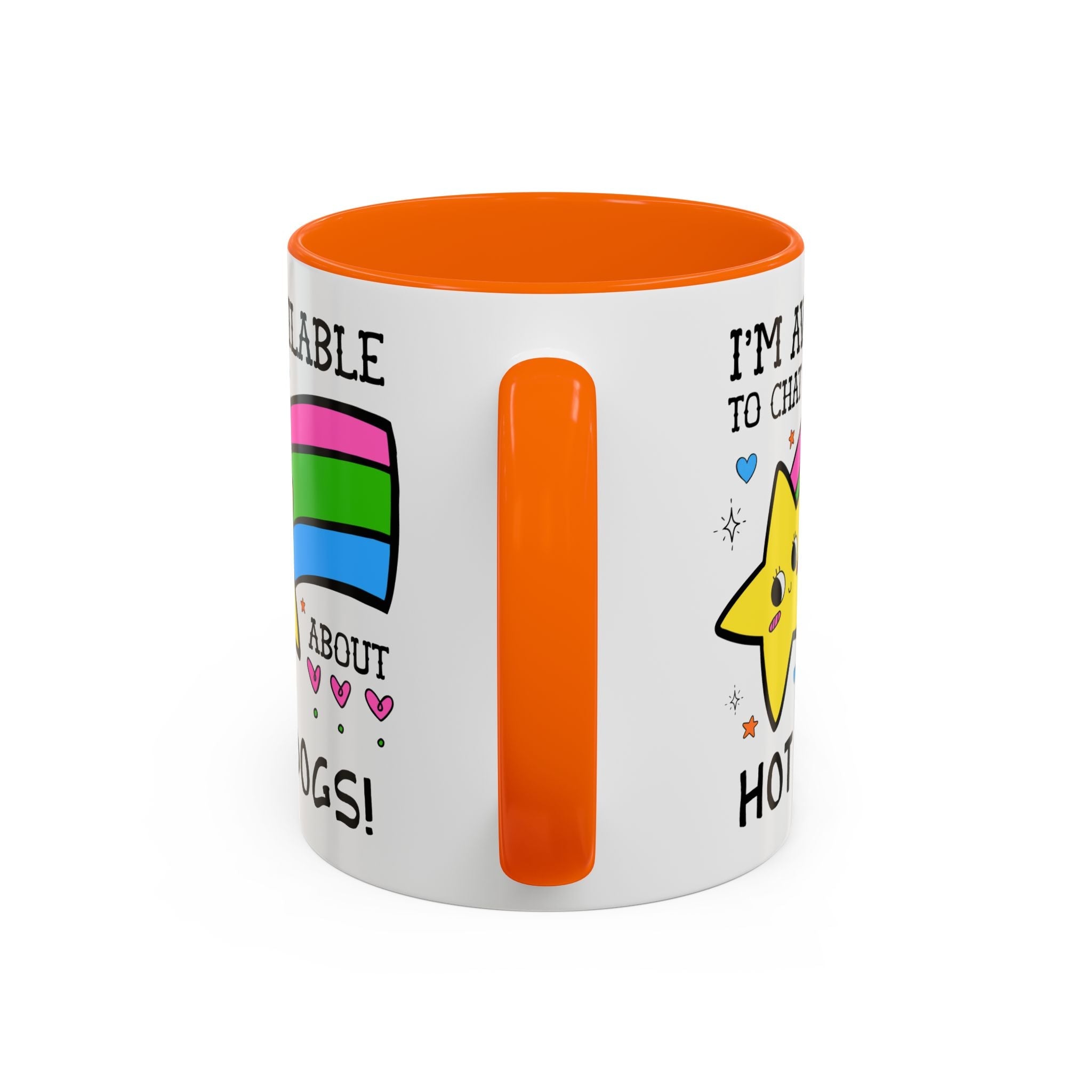 I'm Available to Chat About Hot Dogs Coffee Mug: Funny Saying Hot Dog Lover Present for Dad Who Loves Hot Dogs and Grilling - Opal and June