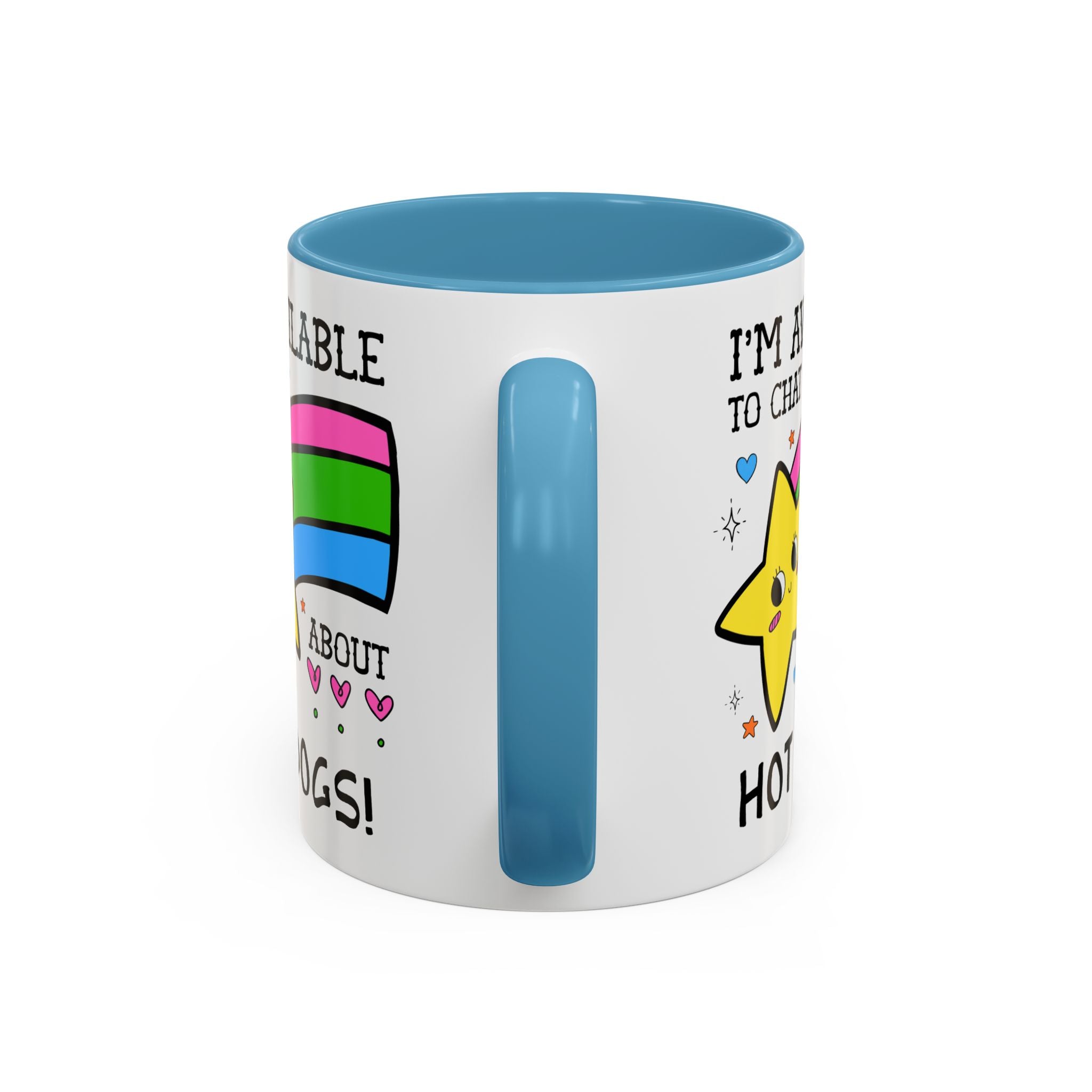 I'm Available to Chat About Hot Dogs Coffee Mug: Funny Saying Hot Dog Lover Present for Dad Who Loves Hot Dogs and Grilling - Opal and June