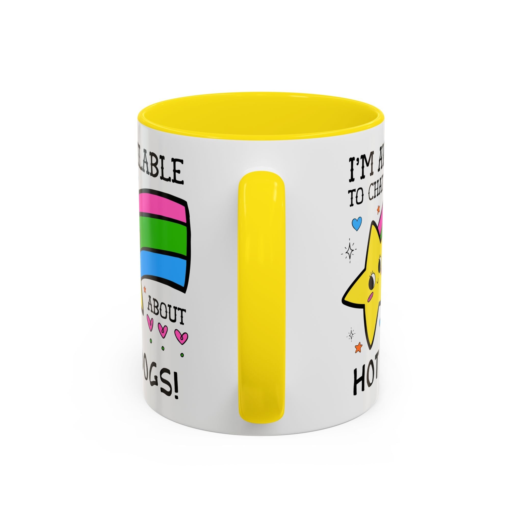 I'm Available to Chat About Hot Dogs Coffee Mug: Funny Saying Hot Dog Lover Present for Dad Who Loves Hot Dogs and Grilling - Opal and June