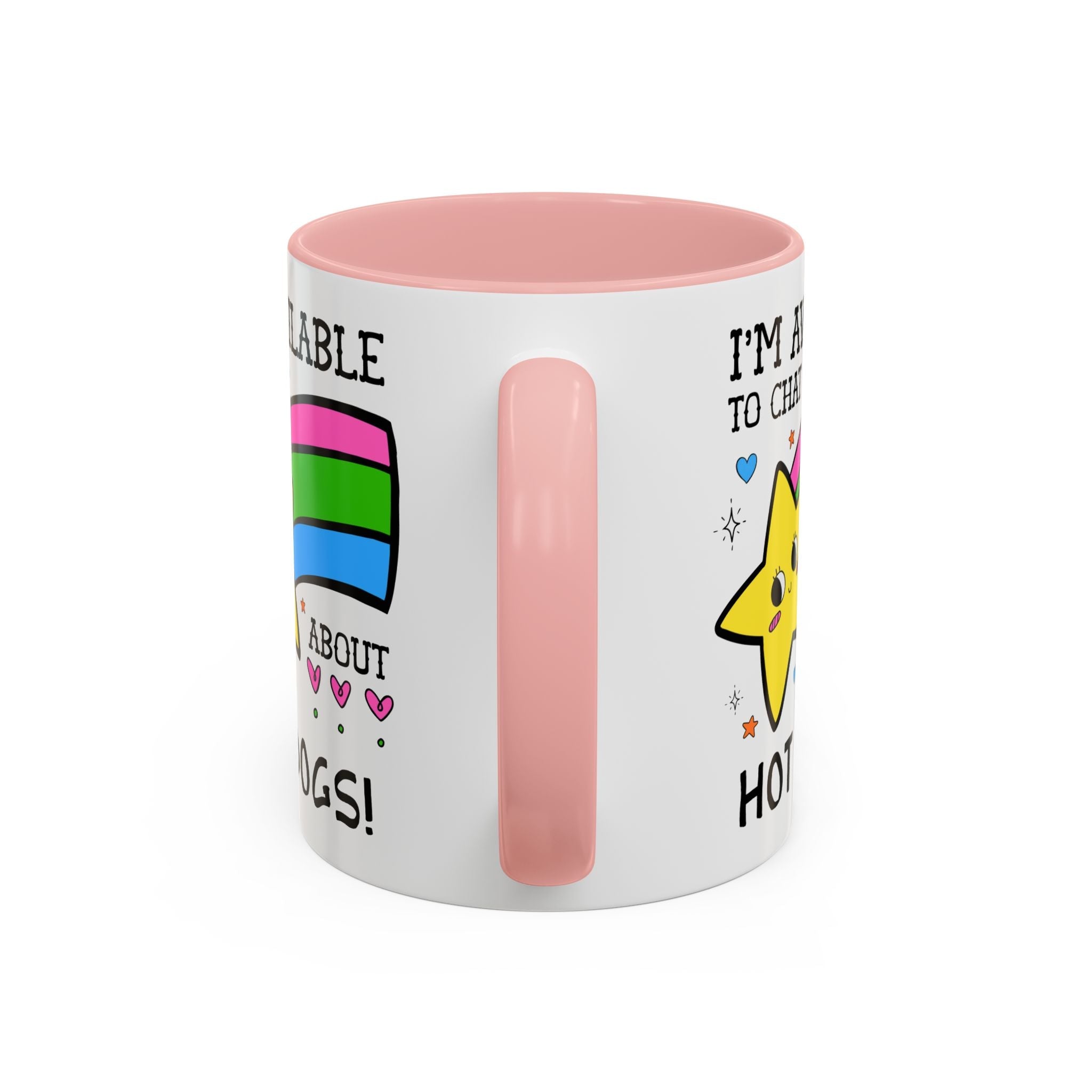 I'm Available to Chat About Hot Dogs Coffee Mug: Funny Saying Hot Dog Lover Present for Dad Who Loves Hot Dogs and Grilling - Opal and June
