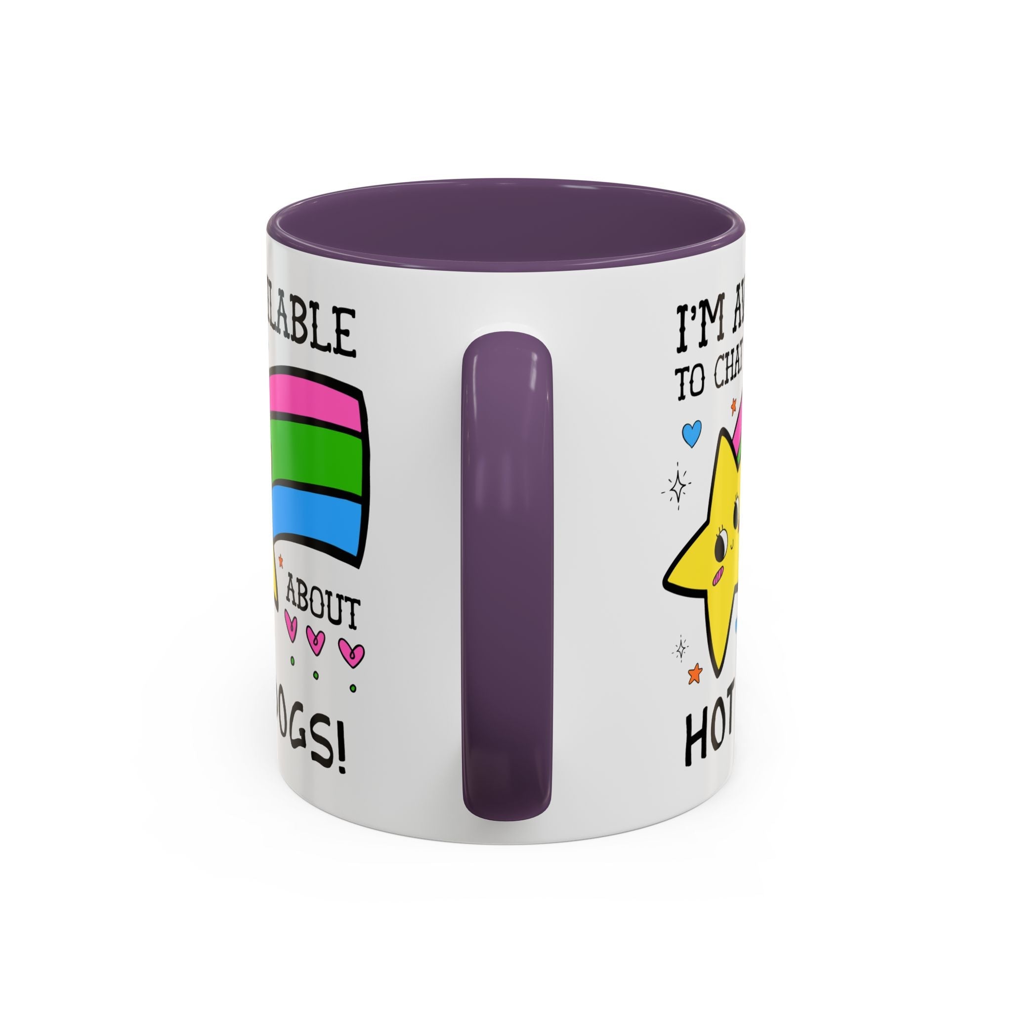 I'm Available to Chat About Hot Dogs Coffee Mug: Funny Saying Hot Dog Lover Present for Dad Who Loves Hot Dogs and Grilling - Opal and June