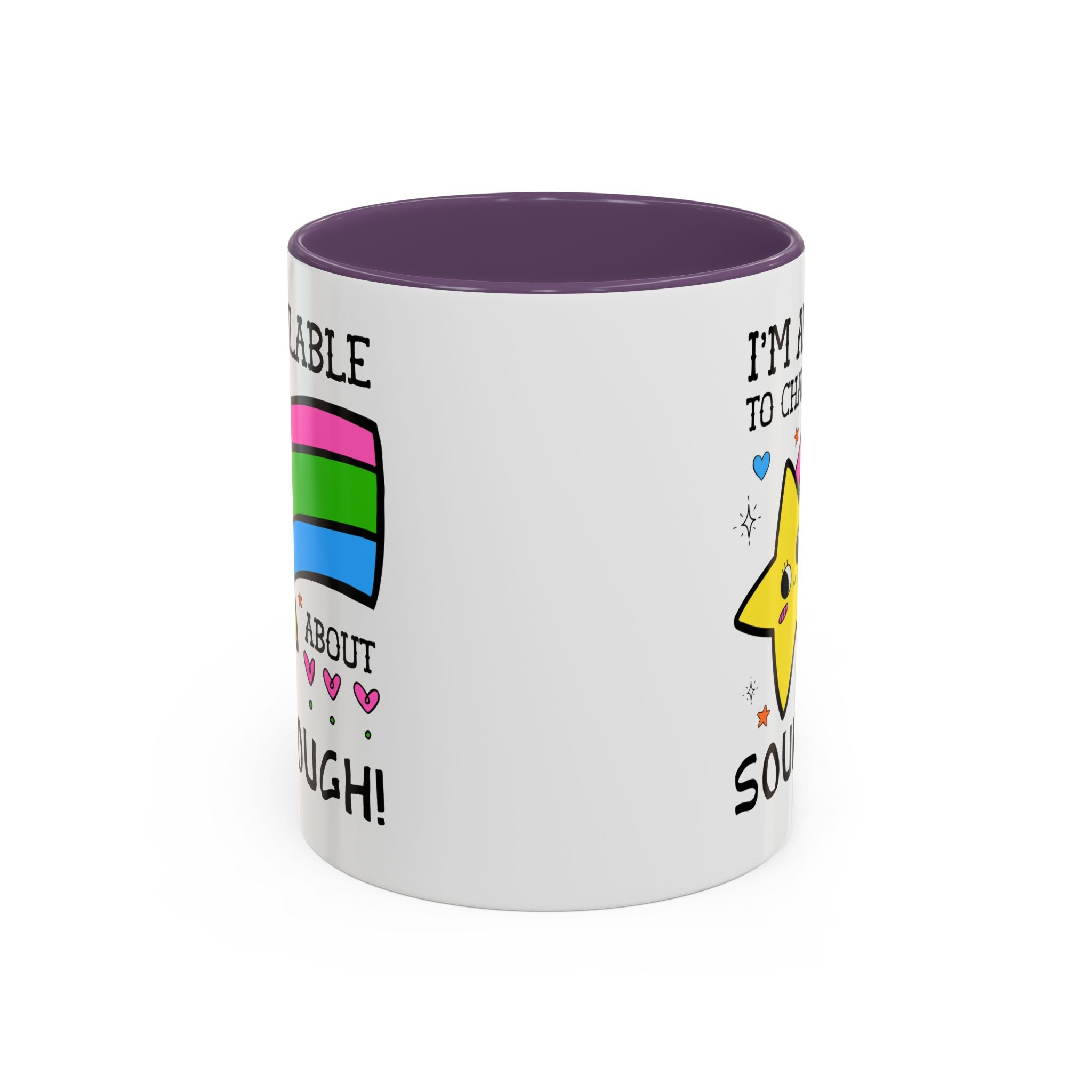 I'm Available to Chat About Sourdough Coffee Mug: Funny Saying 11 Oz Coffee Mug for Friend who Bakes Sourdough Bread - Opal and June