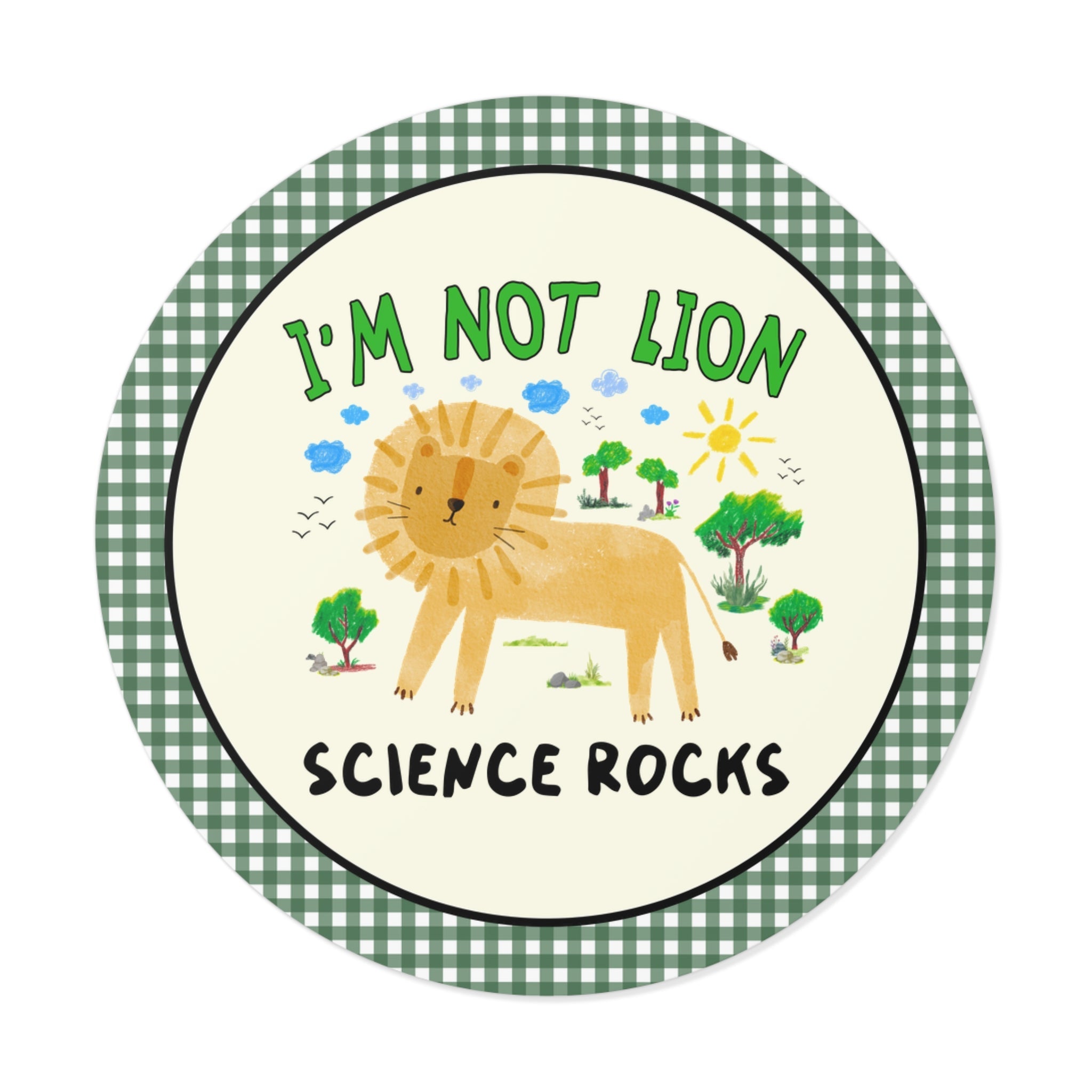 I'm Not Lion Third Grade Rocks Sticker - Opal and June
