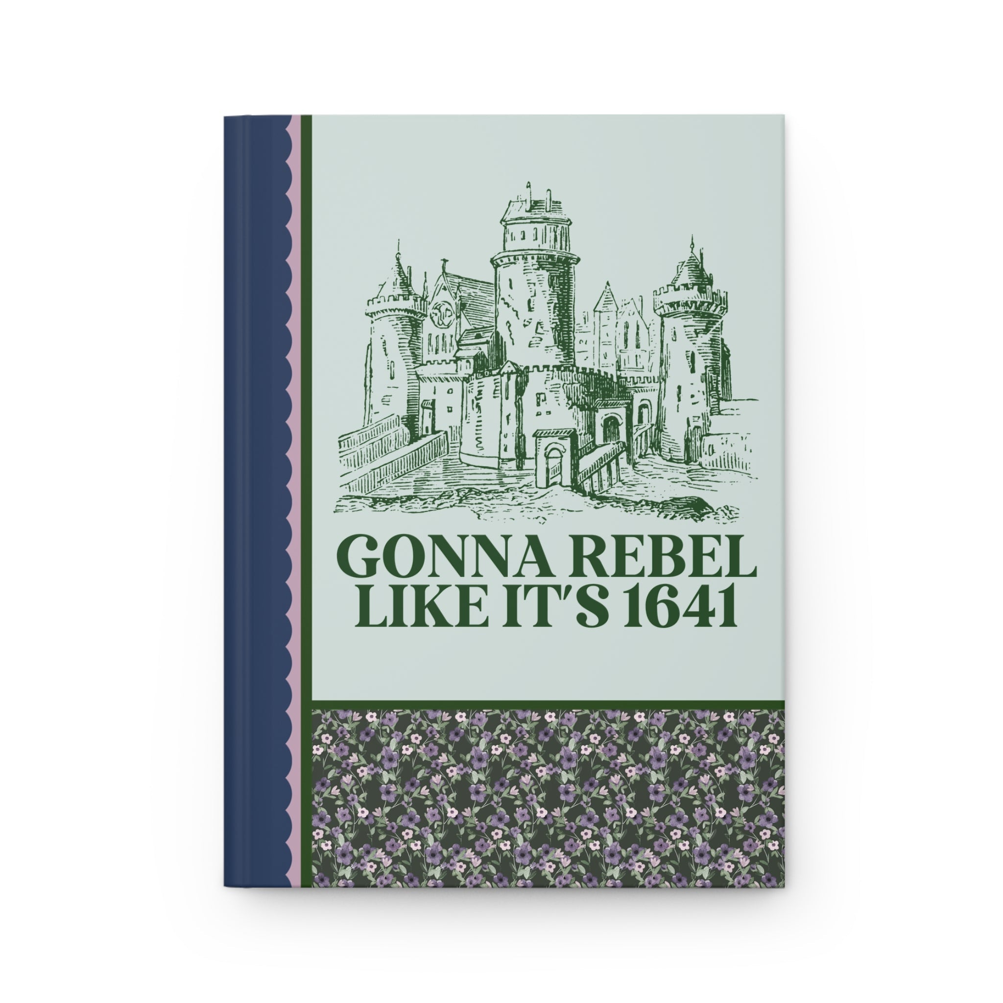 Irish History Teacher or European History Buff Notebook with Lined Pages, Irish Rebellion of 1641, Religious History, Tudor History Gift - Opal and June