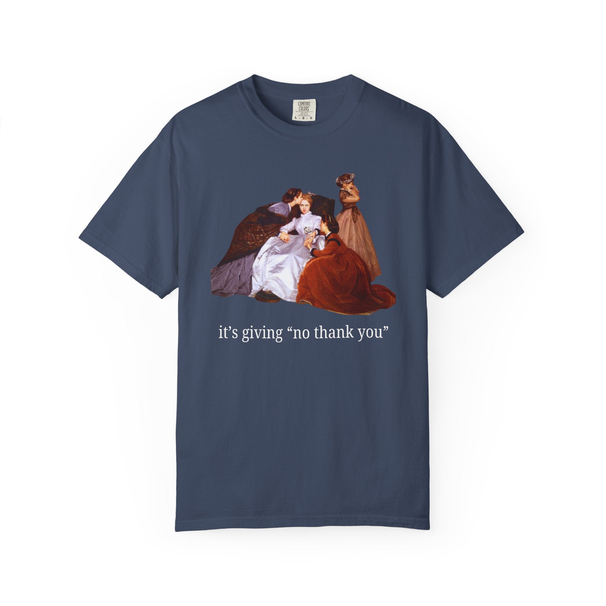 It's Giving "No Thank You": Silly Art History T-Shirt, The Reluctant Bride by Auguste Toulmouche, Funny Sarcastic Introvert Birthday Gift - Opal and June
