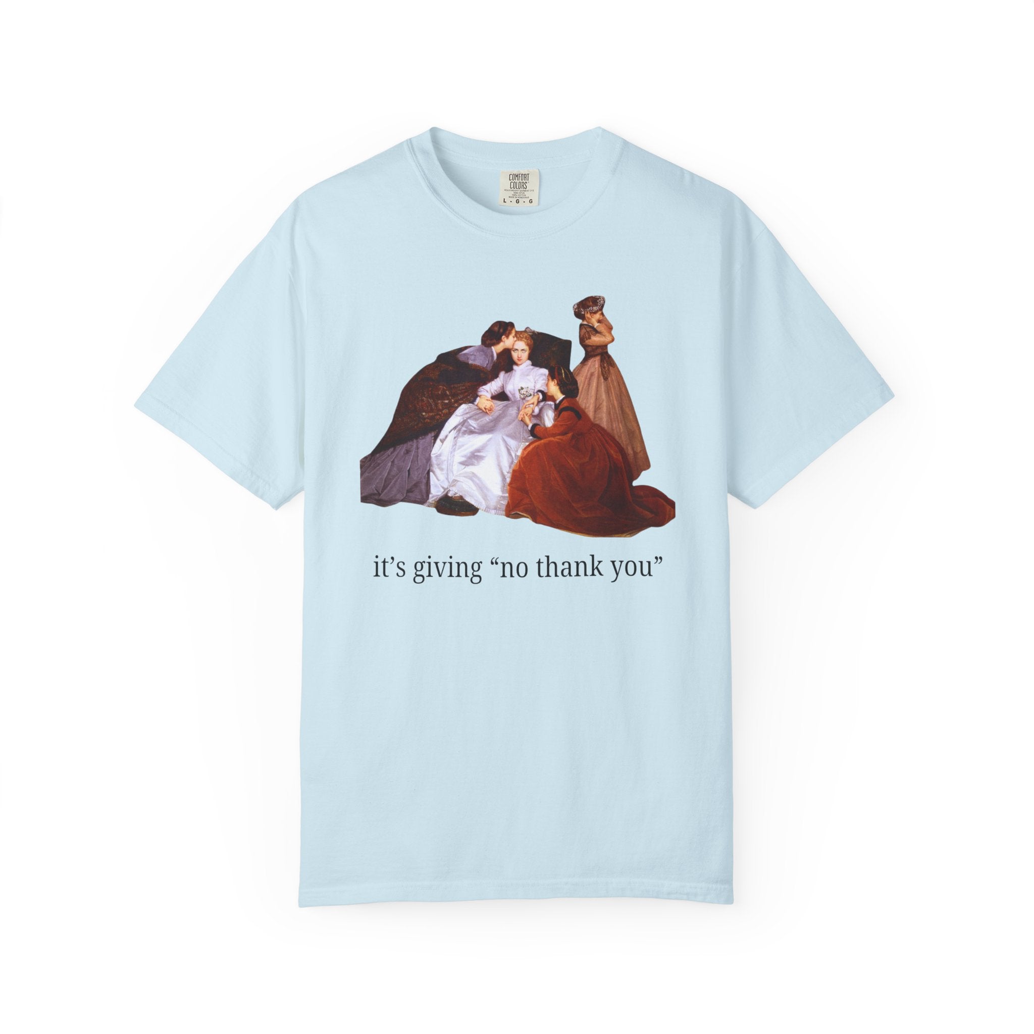 It's Giving "No Thank You": Silly Art History T-Shirt, The Reluctant Bride by Auguste Toulmouche, Funny Sarcastic Introvert Birthday Gift - Opal and June