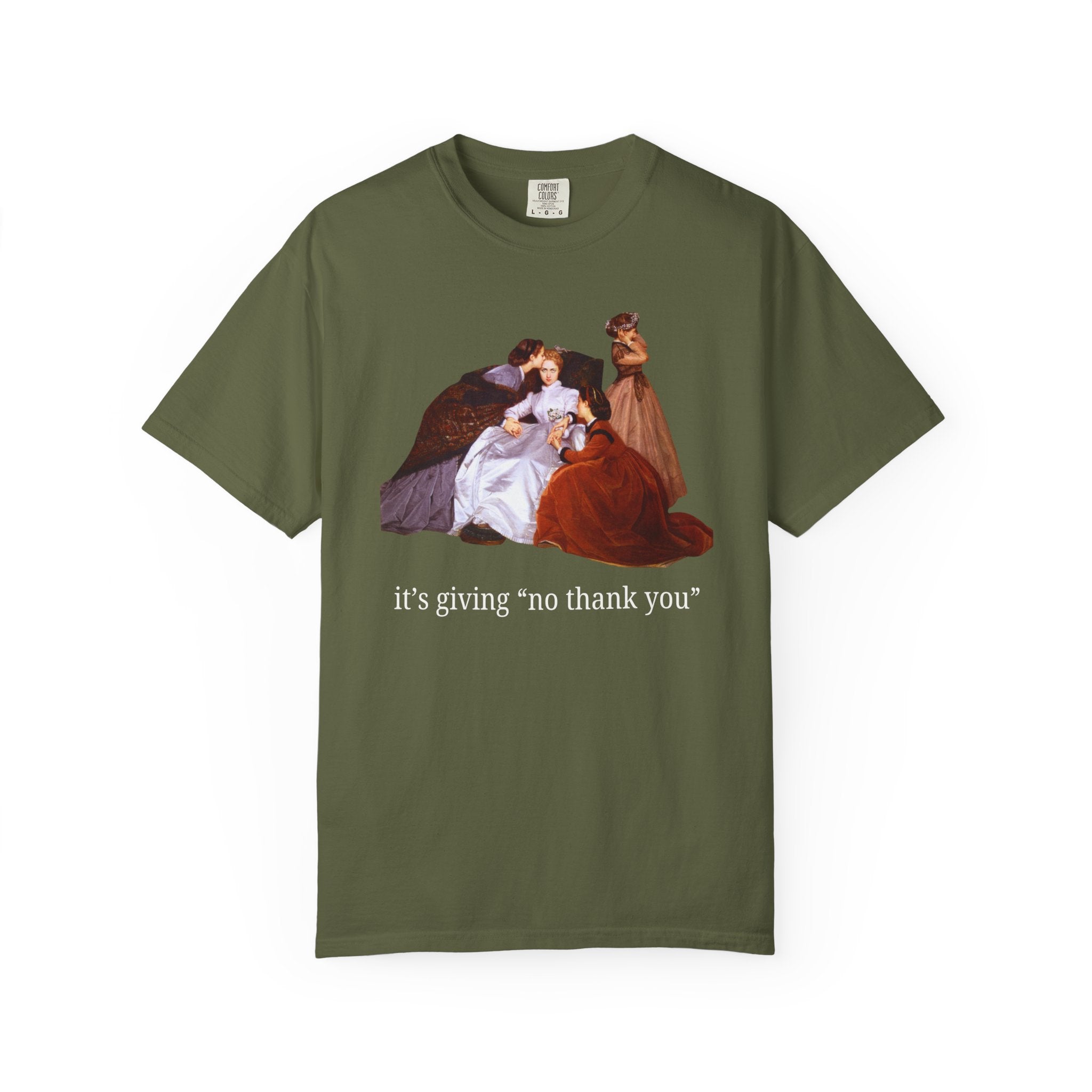 It's Giving "No Thank You": Silly Art History T-Shirt, The Reluctant Bride by Auguste Toulmouche, Funny Sarcastic Introvert Birthday Gift - Opal and June
