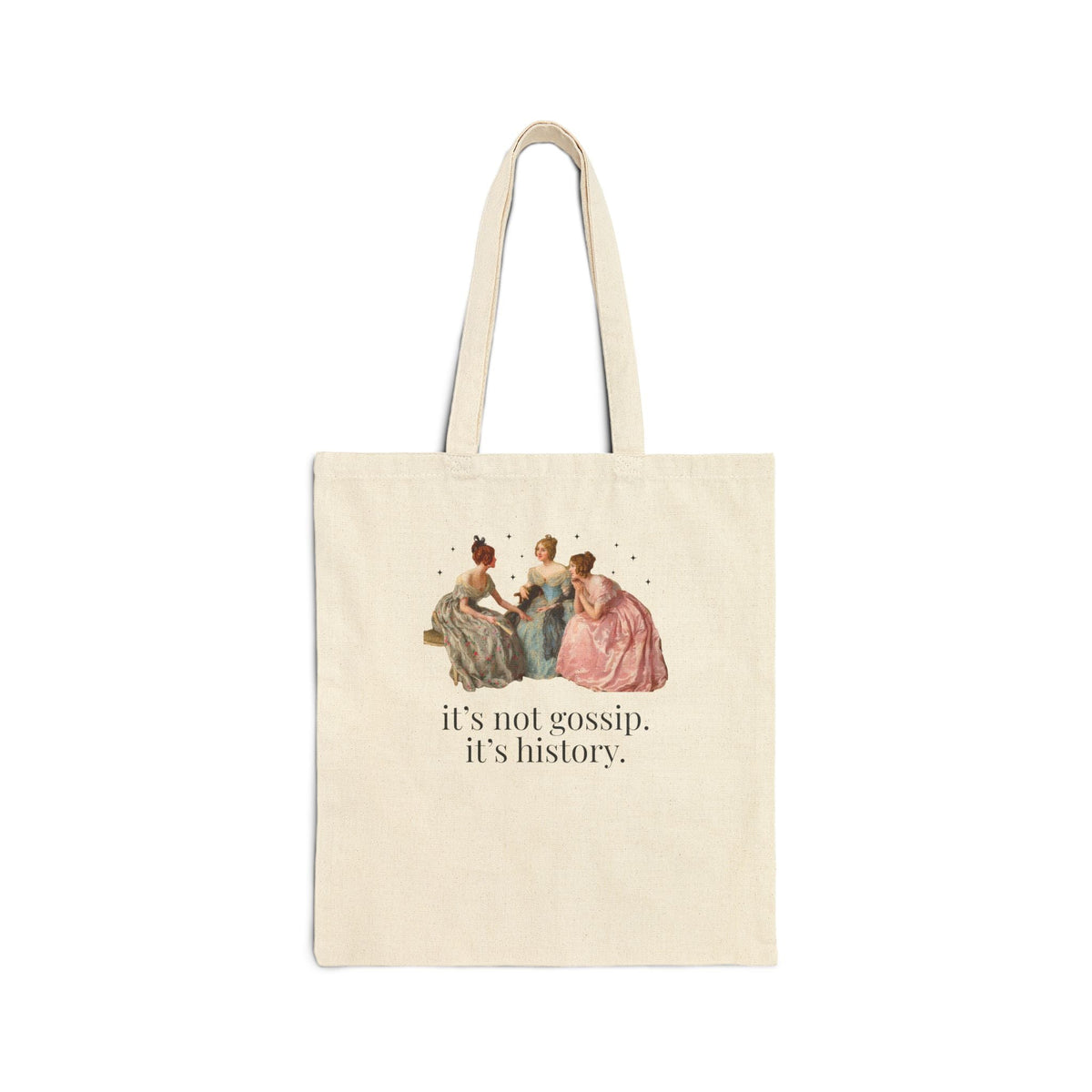 It's Not Gossip It's History Art History Buff Tote Bag, Colorful Women's History Tote for Museum Lover or Artist, Funny History Gift - Opal and June