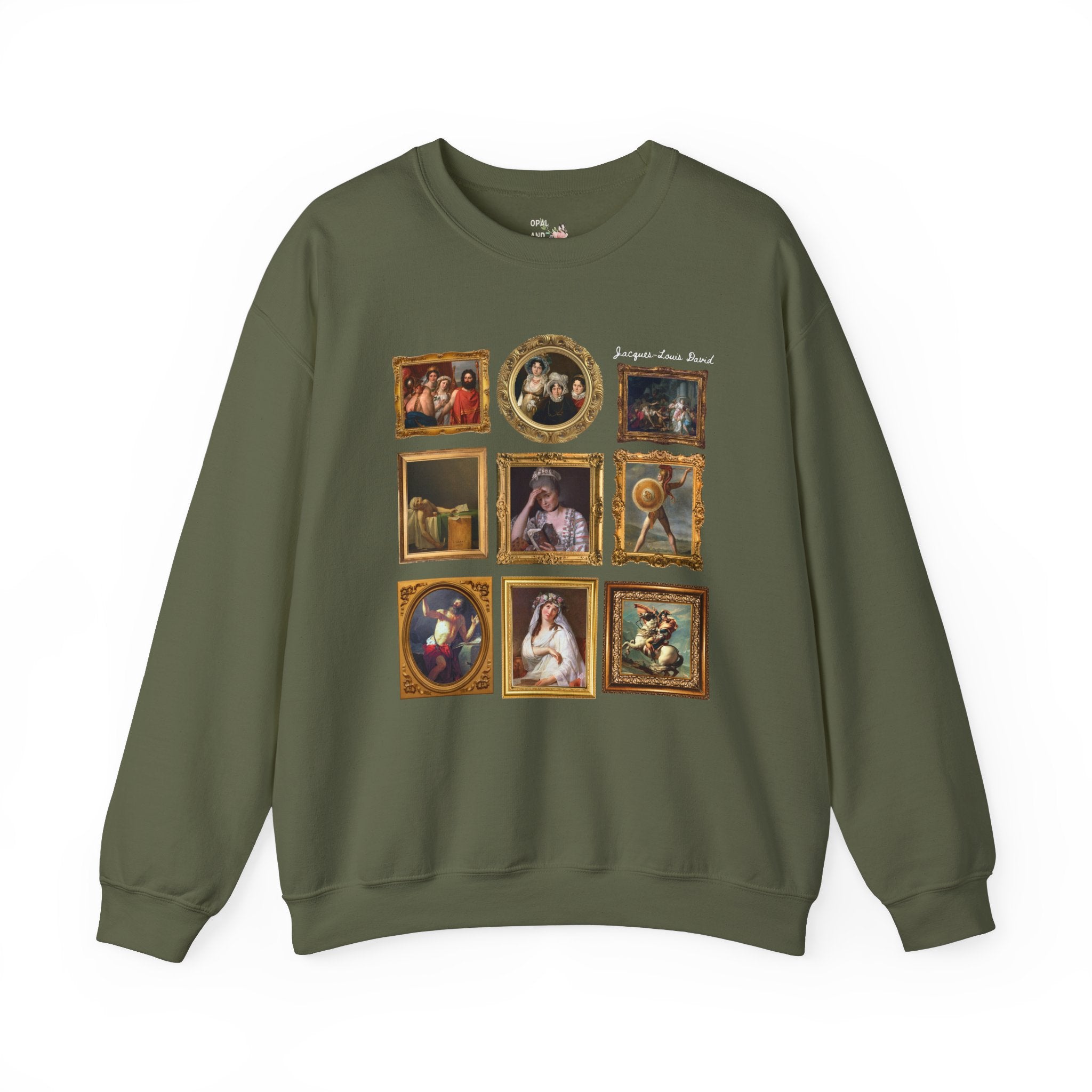 Jacques - Louis David French Art History Sweatshirt, Famous Paintings of 18th Century French History, Humanites Major Gift, Napoleon Bonaparte - Opal and June