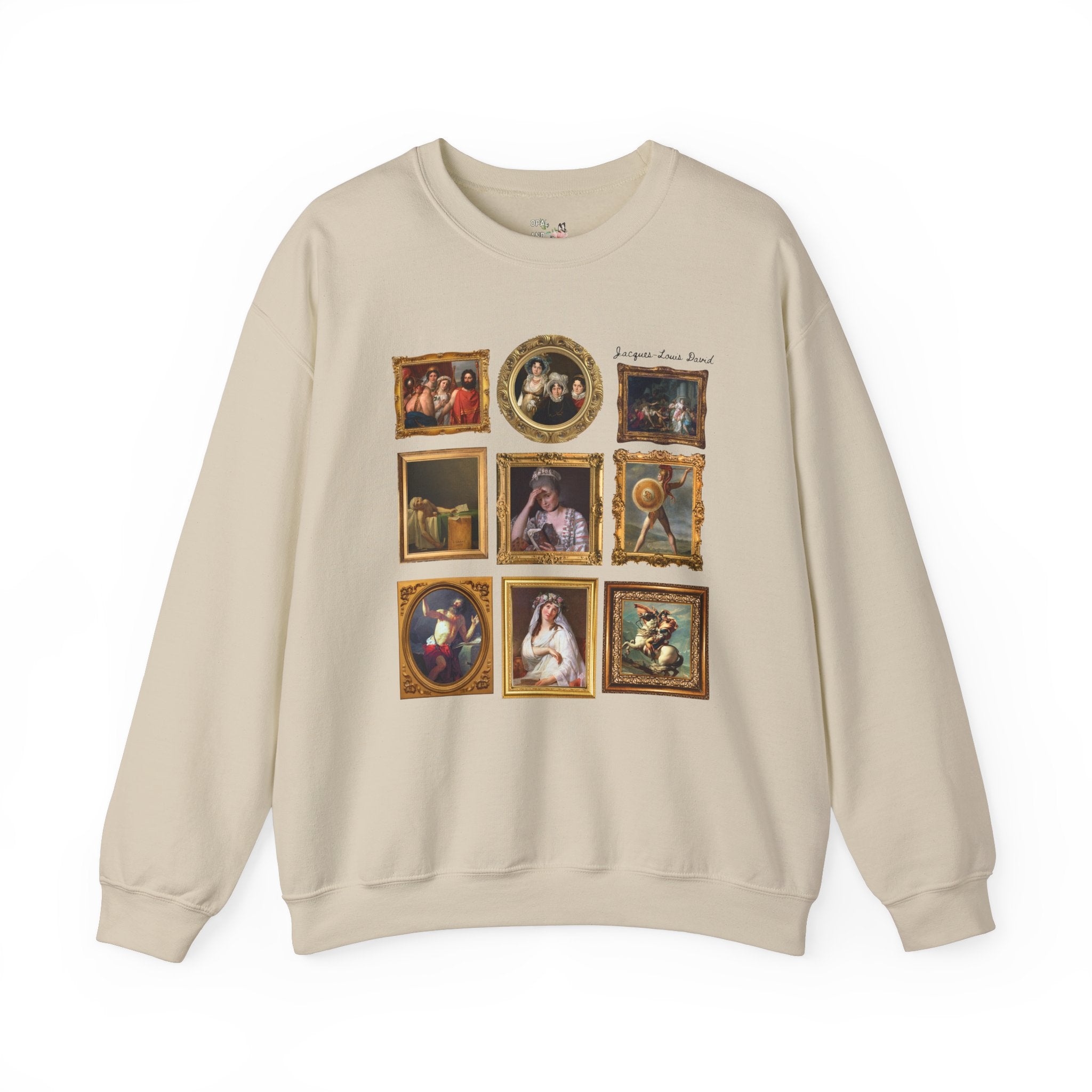 Jacques - Louis David French Art History Sweatshirt, Famous Paintings of 18th Century French History, Humanites Major Gift, Napoleon Bonaparte - Opal and June
