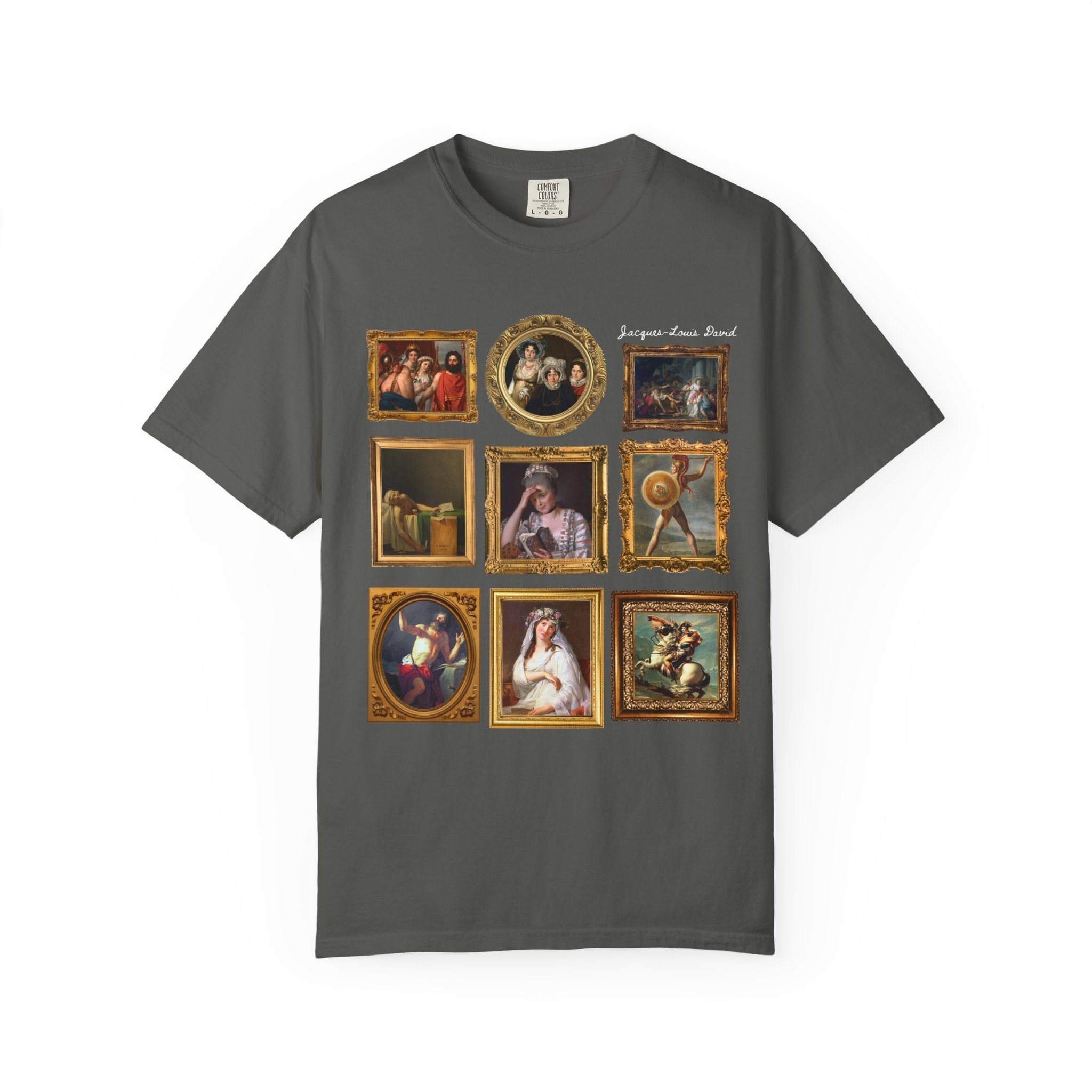 Jacques - Louis David French Art History Tee Shirt, Famous Paintings of 18th Century French History, Humanites Major Gift, Napoleon Bonaparte - Opal and June