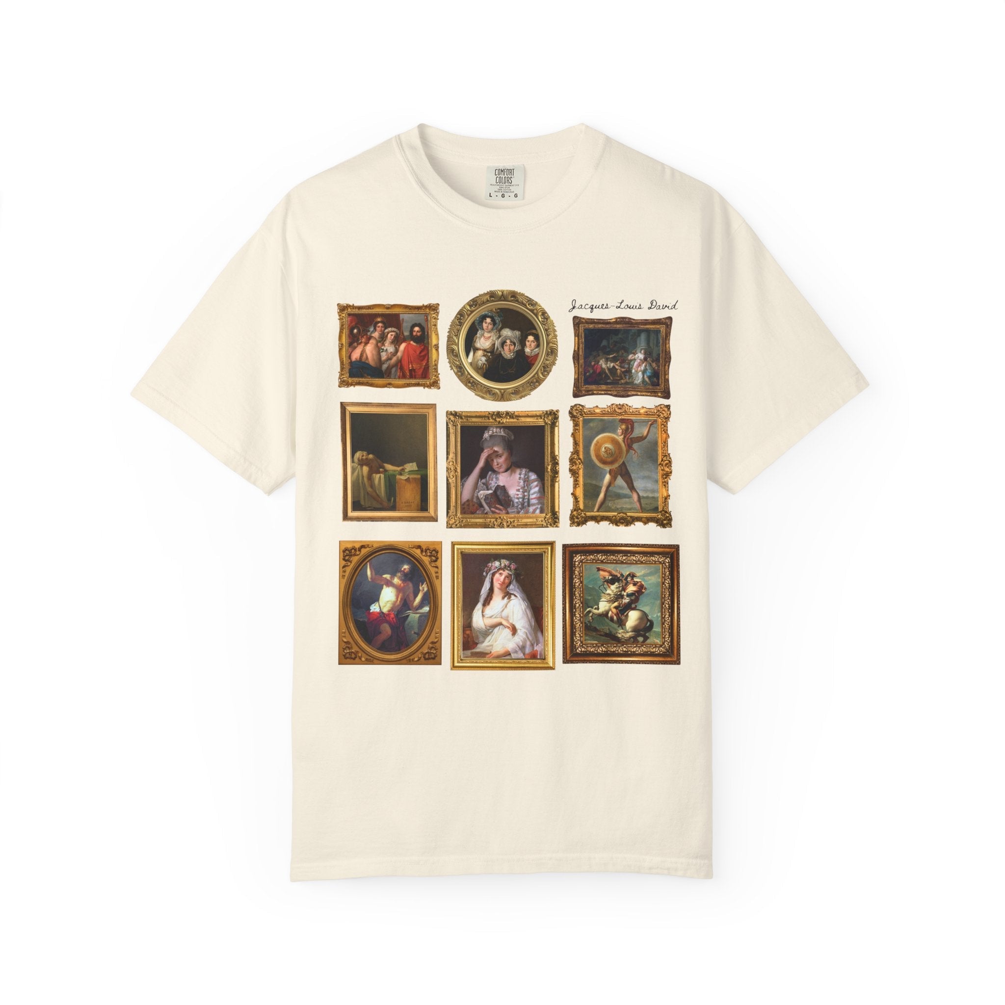 Jacques - Louis David French Art History Tee Shirt, Famous Paintings of 18th Century French History, Humanites Major Gift, Napoleon Bonaparte - Opal and June