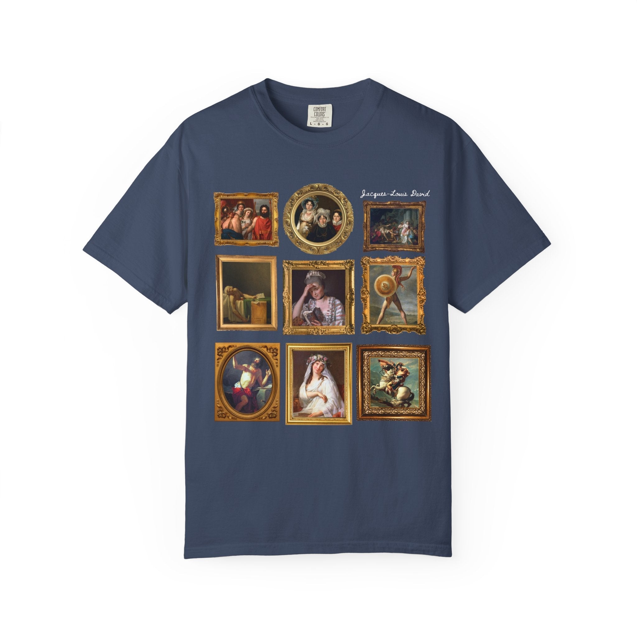 Jacques - Louis David French Art History Tee Shirt, Famous Paintings of 18th Century French History, Humanites Major Gift, Napoleon Bonaparte - Opal and June