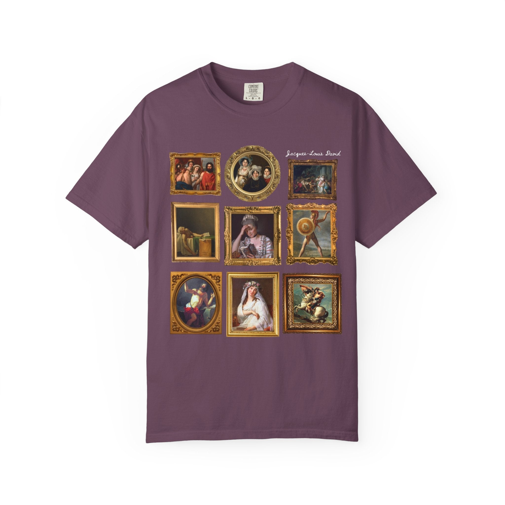 Jacques - Louis David French Art History Tee Shirt, Famous Paintings of 18th Century French History, Humanites Major Gift, Napoleon Bonaparte - Opal and June
