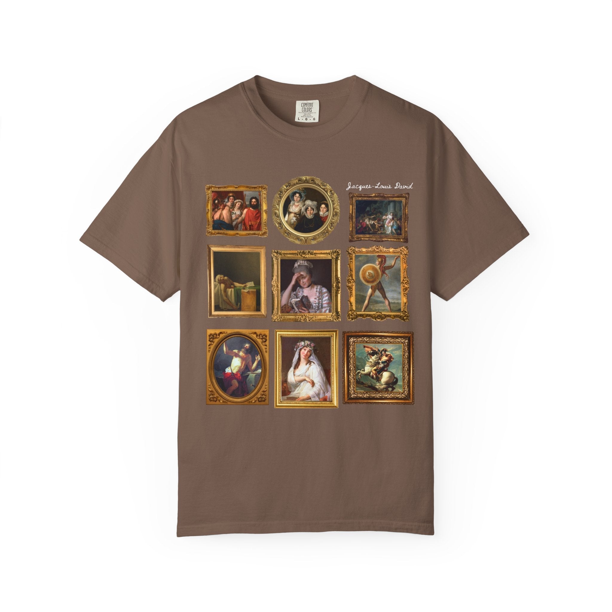 Jacques - Louis David French Art History Tee Shirt, Famous Paintings of 18th Century French History, Humanites Major Gift, Napoleon Bonaparte - Opal and June