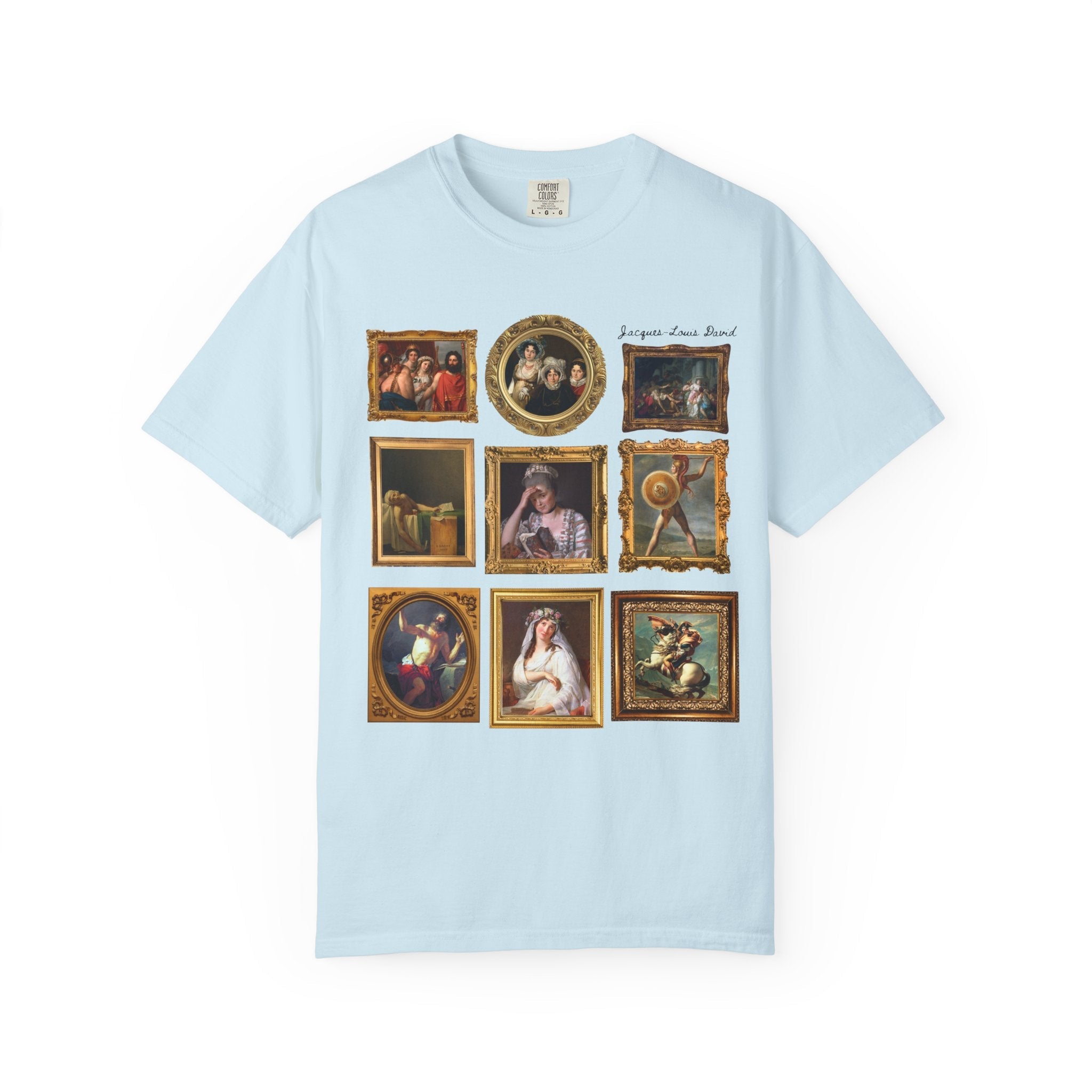 Jacques - Louis David French Art History Tee Shirt, Famous Paintings of 18th Century French History, Humanites Major Gift, Napoleon Bonaparte - Opal and June