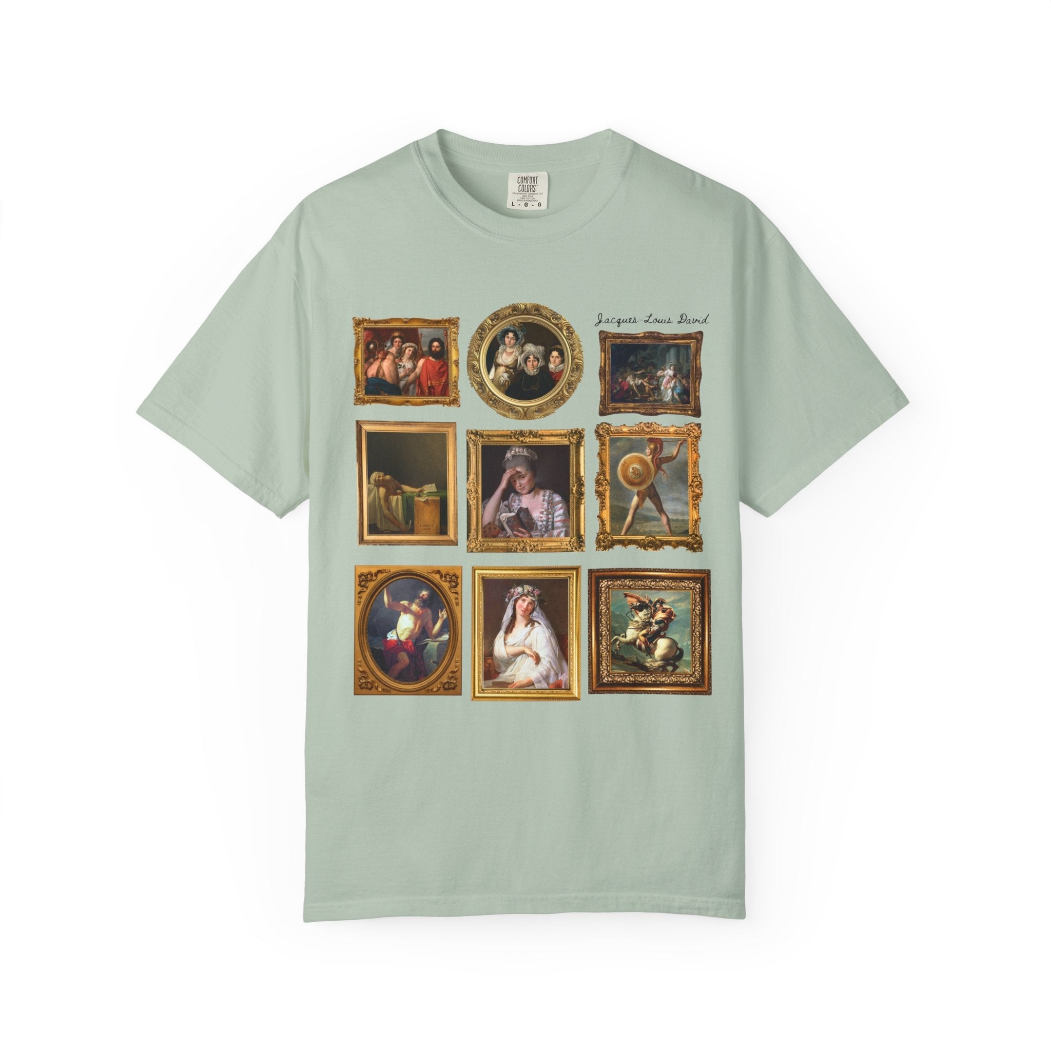 Jacques - Louis David French Art History Tee Shirt, Famous Paintings of 18th Century French History, Humanites Major Gift, Napoleon Bonaparte - Opal and June