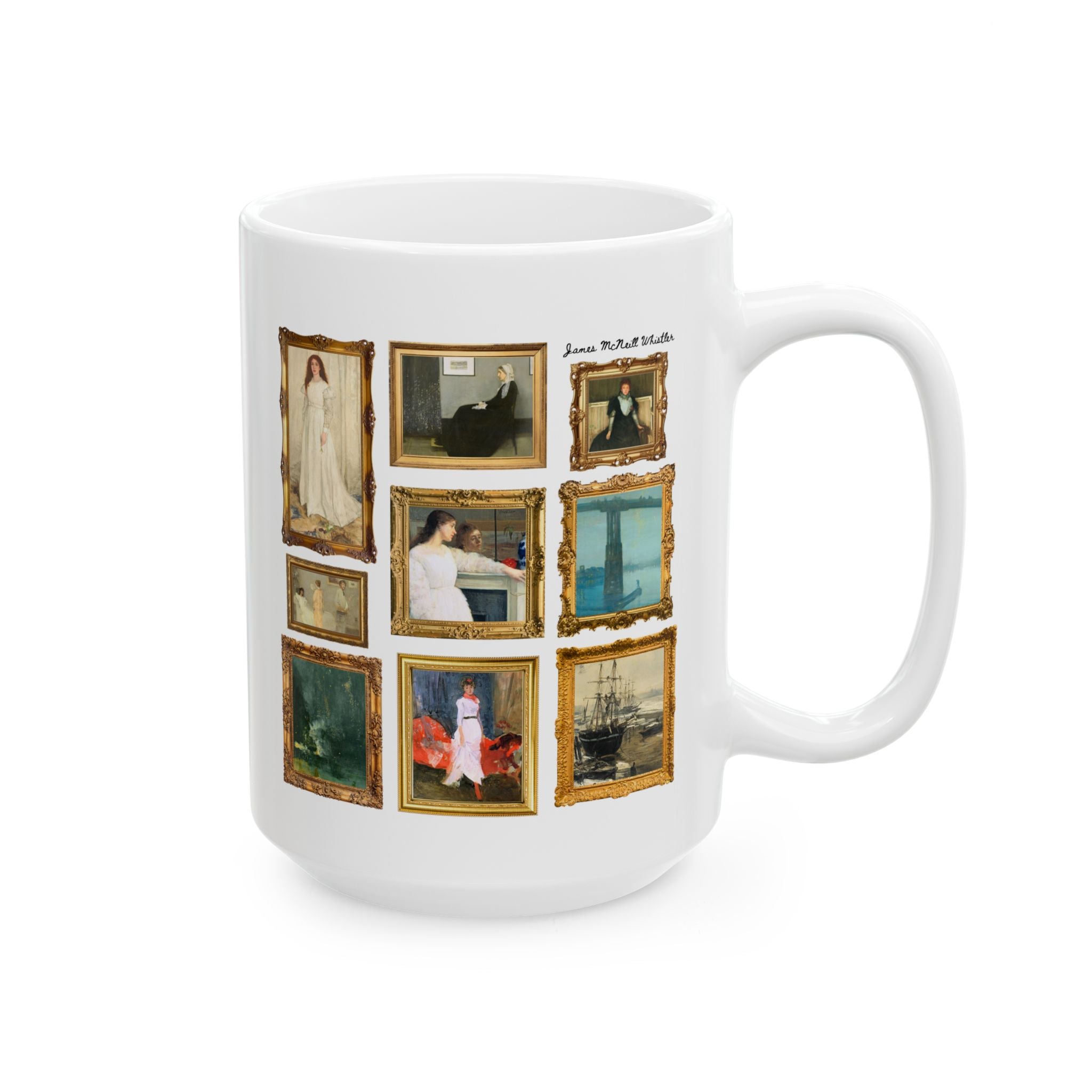 James McNeill Whistler American Art History Mug for History Buff, Whistler's Mother, Famous Paintings, 19th Century American Art Lover - Opal and June