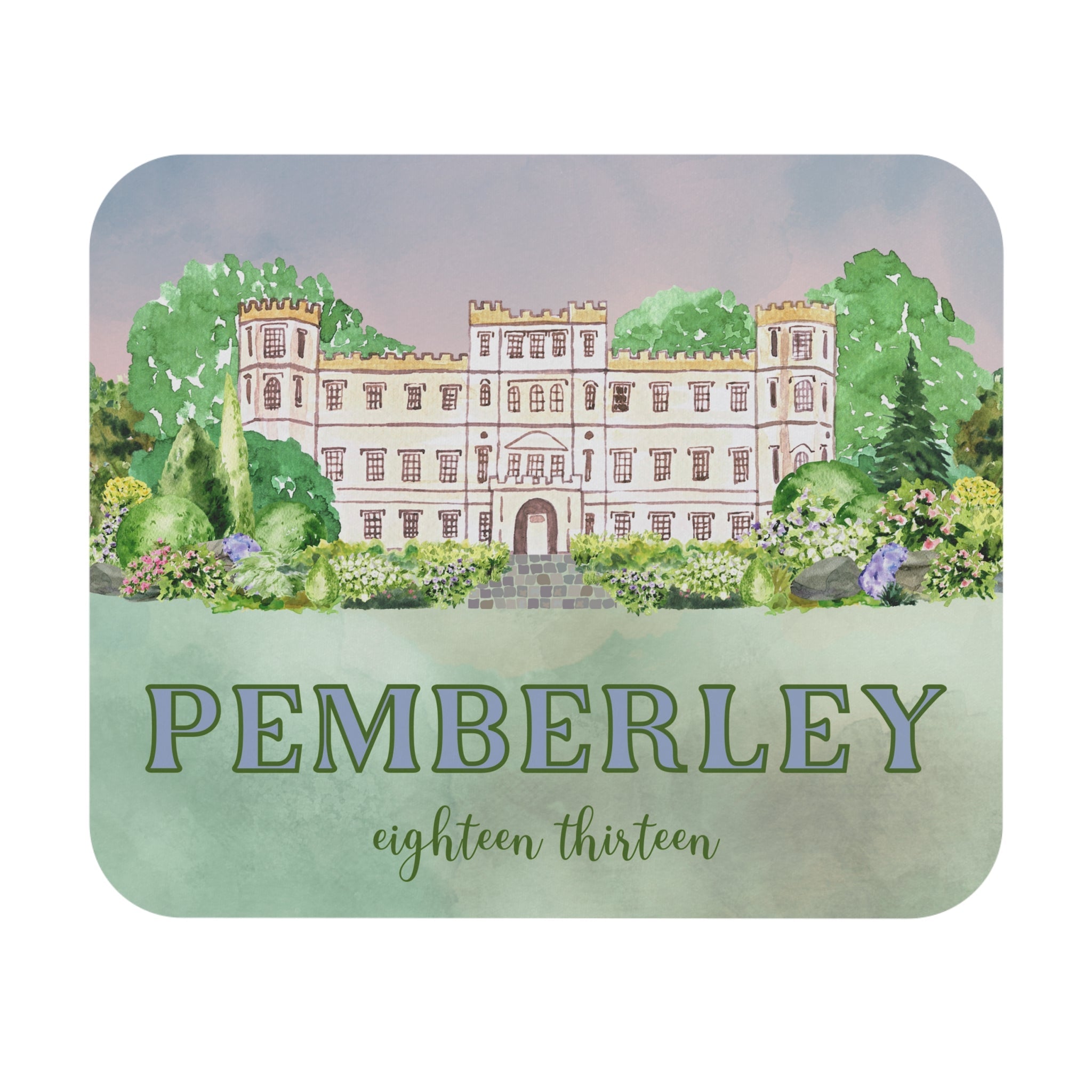 Jane Austen Mousepad: Pemberley 1813 - Opal and June