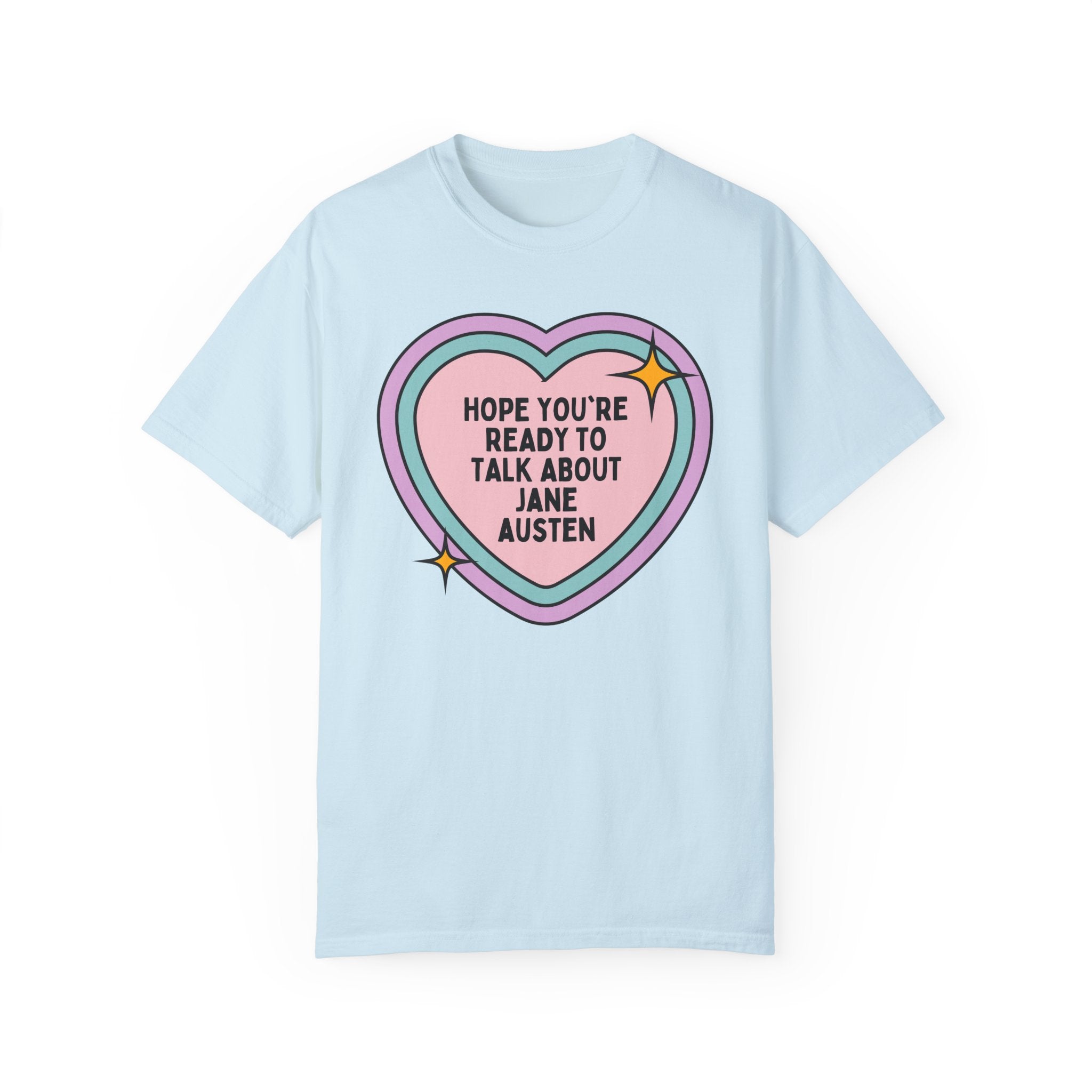 Jane Austen Tee Shirt for Romance Reader Who Loves Classic Literature, Pride and Prejudice Bookworm Shirt, English Literature Birthday Gift - Opal and June