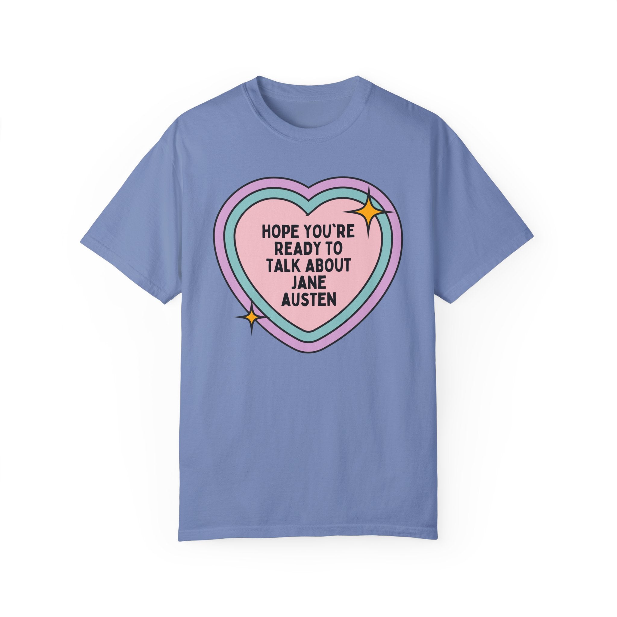 Jane Austen Tee Shirt for Romance Reader Who Loves Classic Literature, Pride and Prejudice Bookworm Shirt, English Literature Birthday Gift - Opal and June
