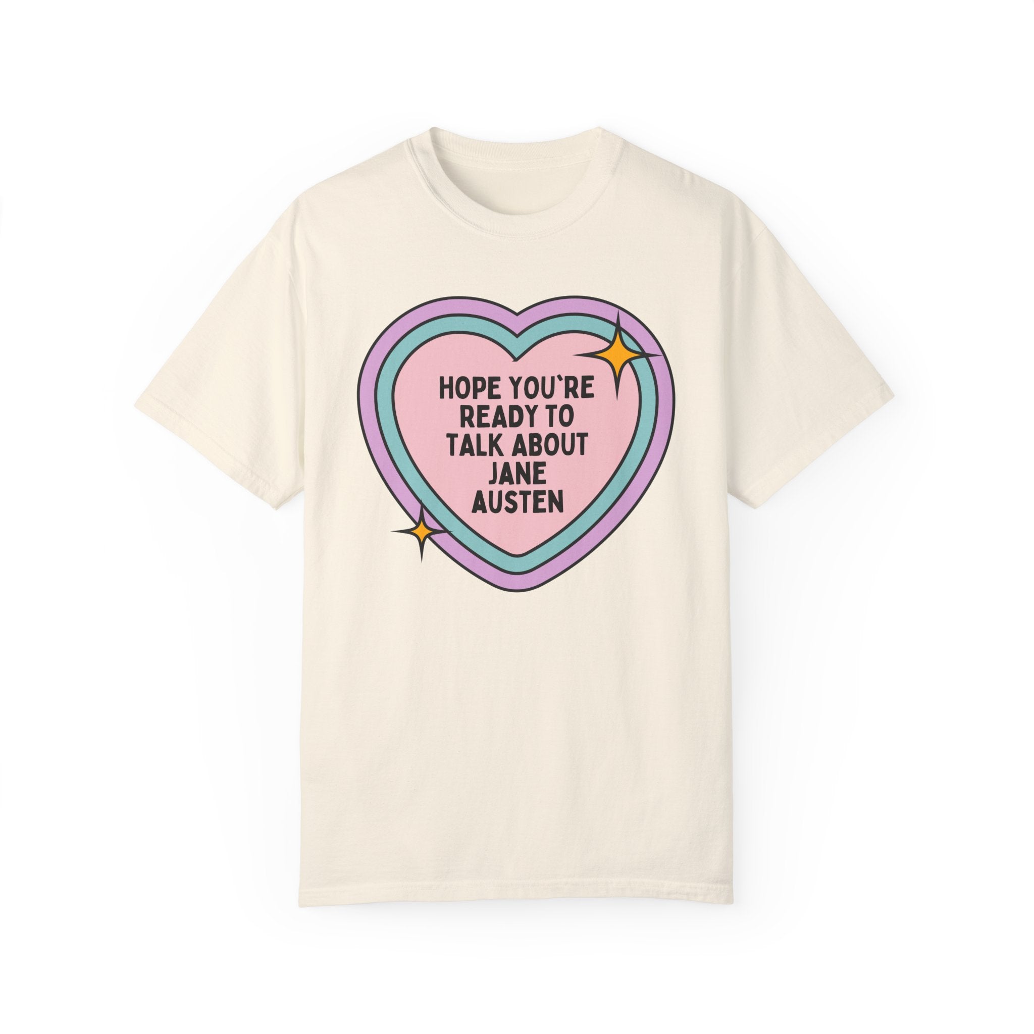 Jane Austen Tee Shirt for Romance Reader Who Loves Classic Literature, Pride and Prejudice Bookworm Shirt, English Literature Birthday Gift - Opal and June
