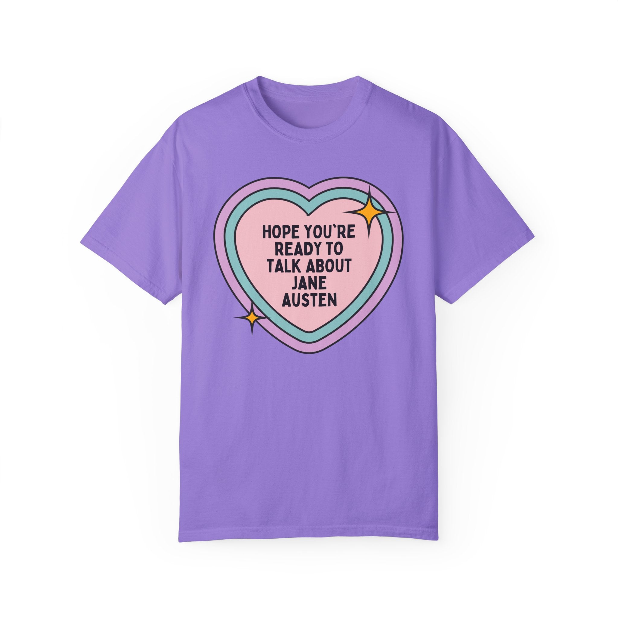 Jane Austen Tee Shirt for Romance Reader Who Loves Classic Literature, Pride and Prejudice Bookworm Shirt, English Literature Birthday Gift - Opal and June