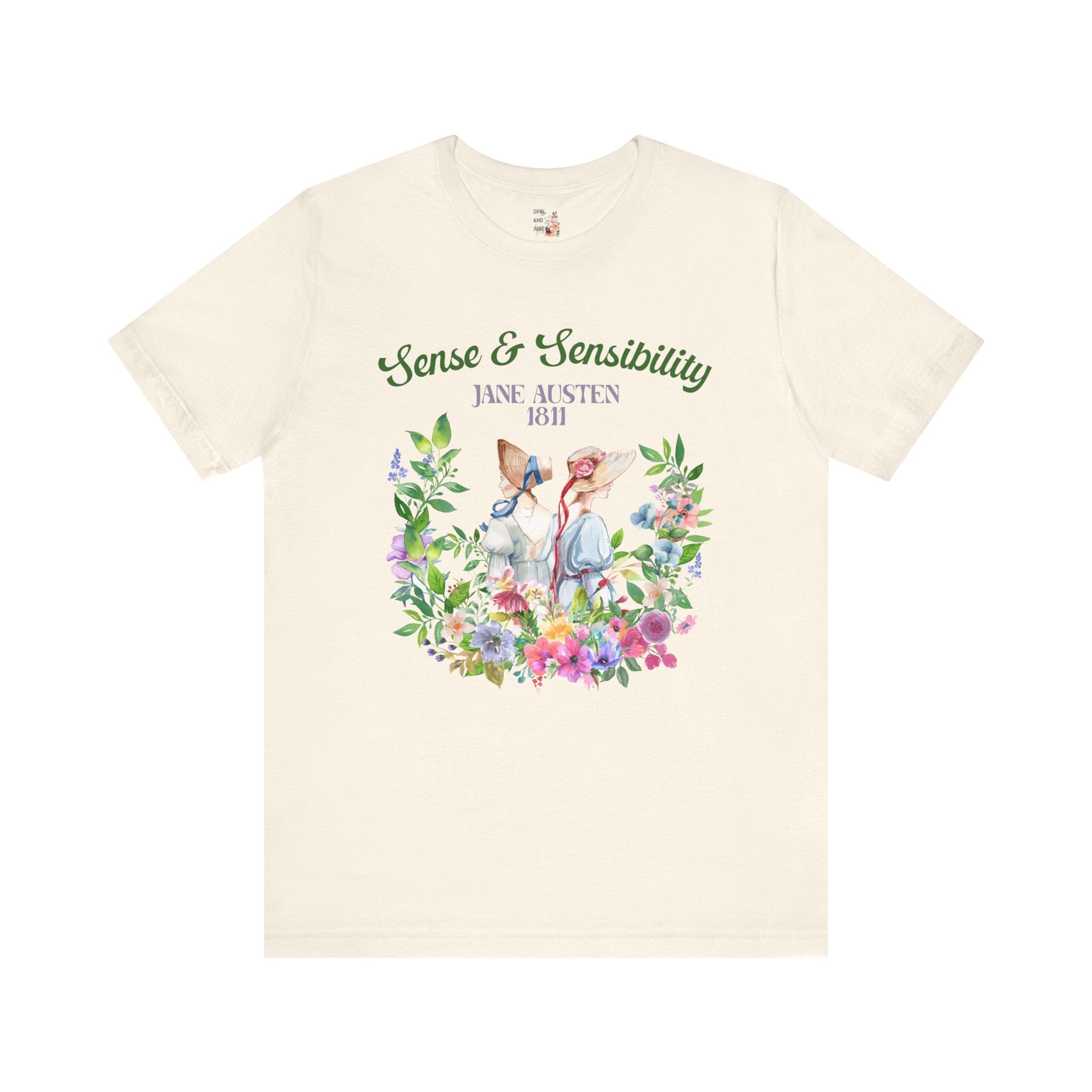 Jane Austen Tee Shirt: Sense and Sensibility - Opal and June